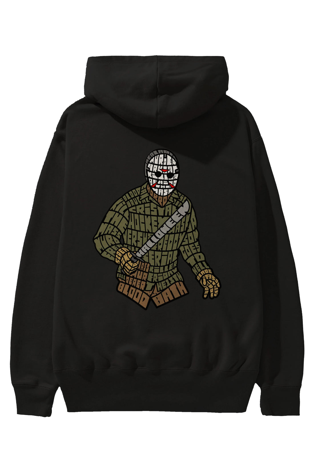 Jason Arka Baskılı Hoodie Oversize Kapüşonlu Sweatshirt Erkek Kadın Unisex