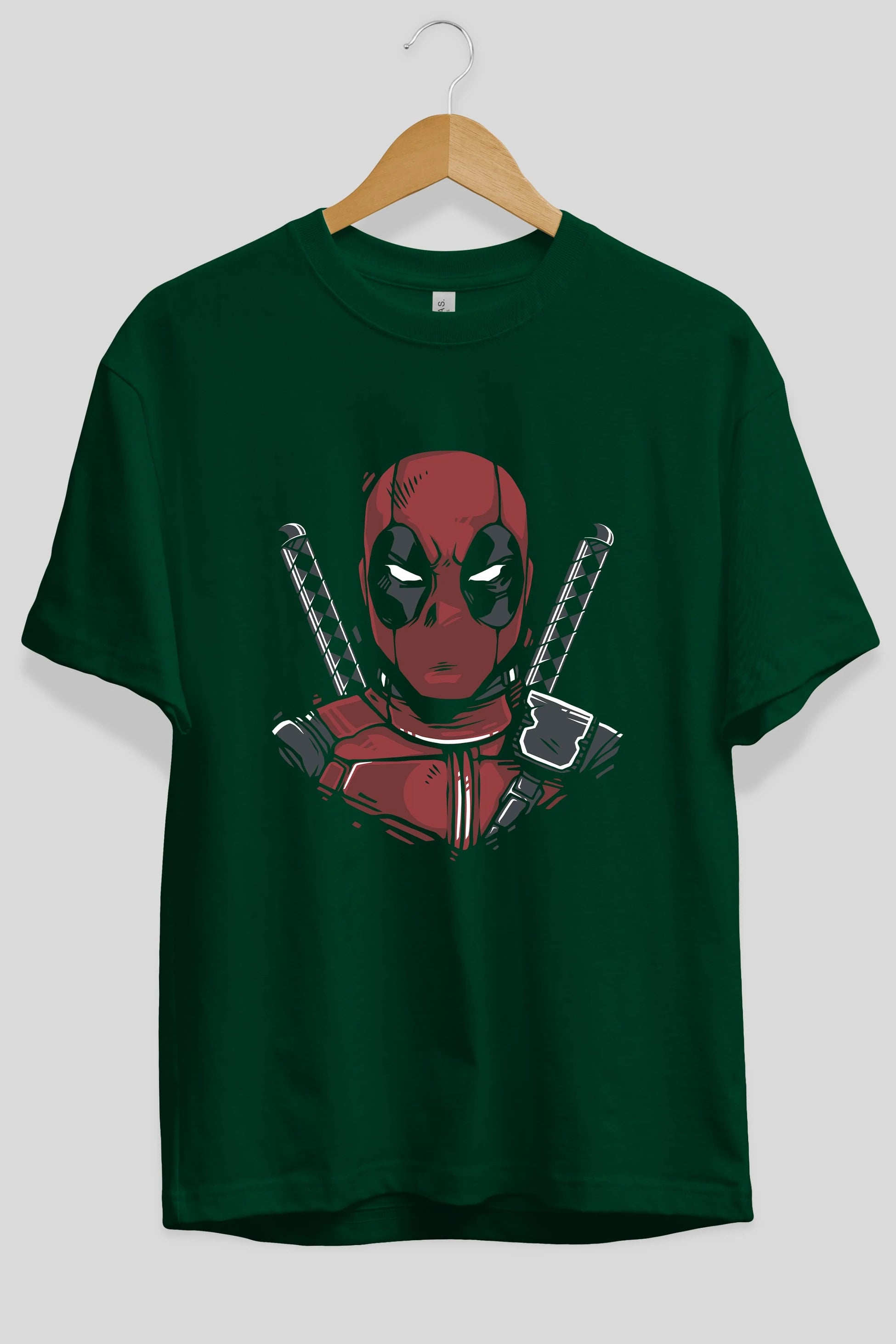 Deadpool (4) Ön Baskılı Oversize t-shirt Erkek Kadın Unisex %100 Pamuk Bisiklet Yaka tişort