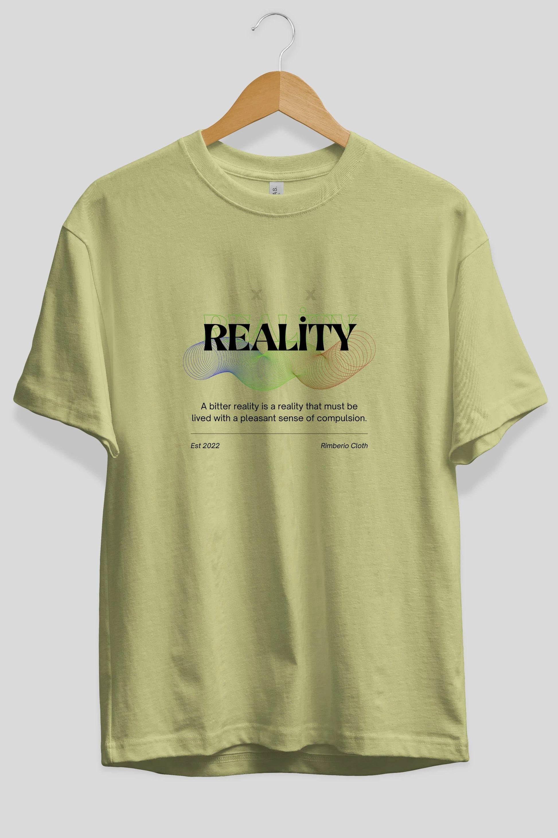 Reality 2 Ön Baskılı Oversize t-shirt Erkek Kadın Unisex