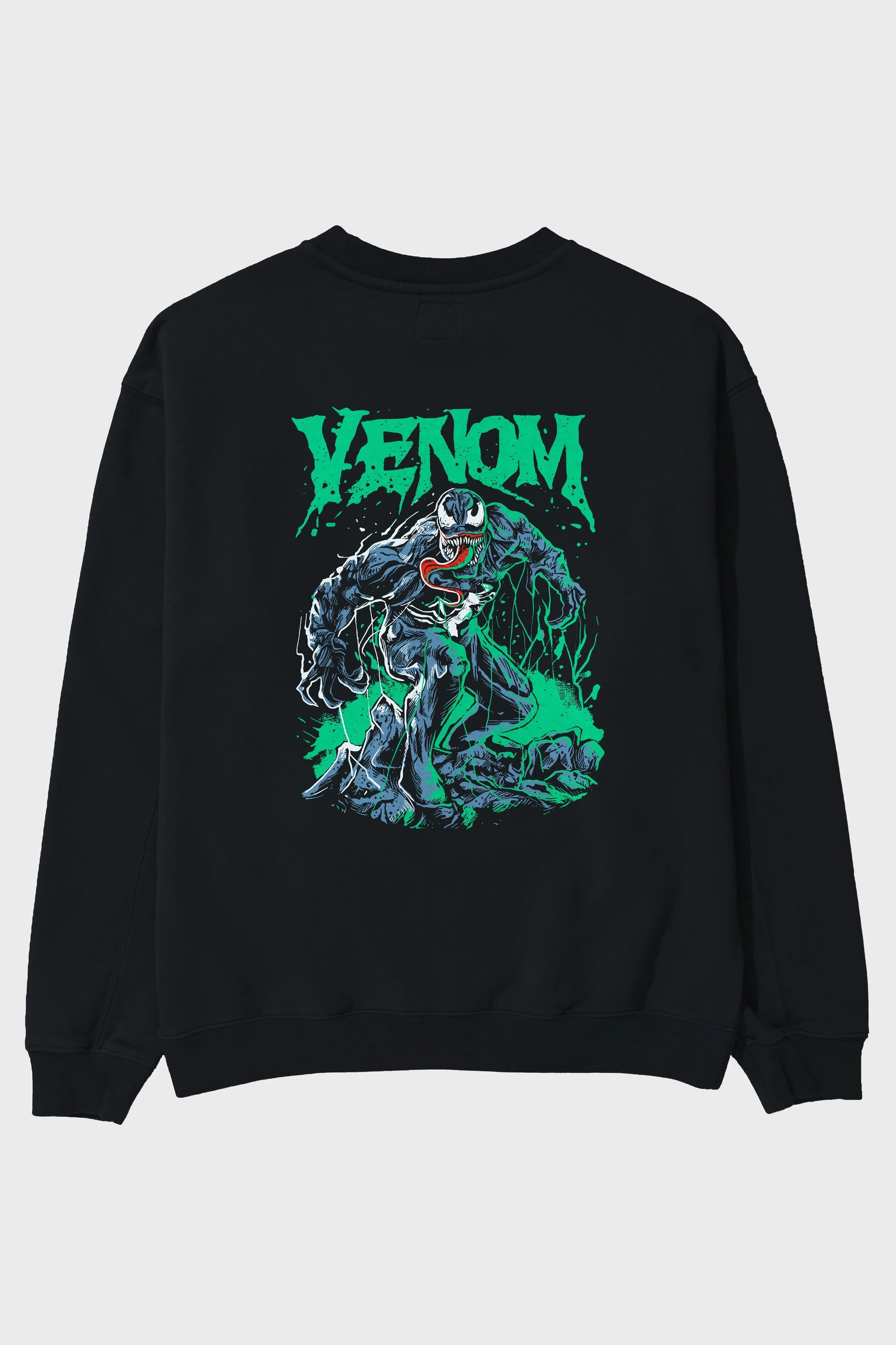 Venom (3) Arka Baskılı Oversize Sweatshirt Erkek Kadın Unisex