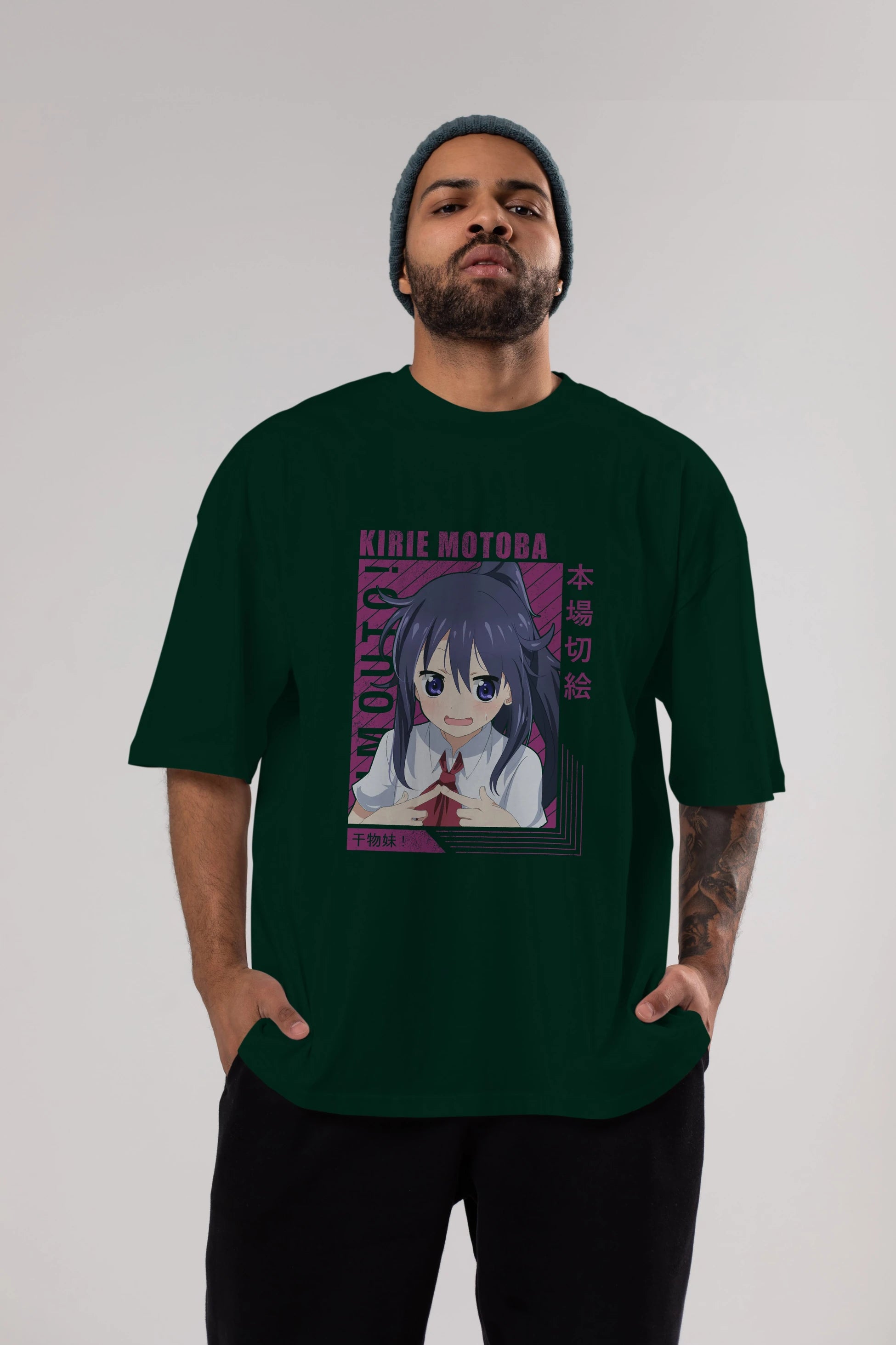 Kirie Motoba 4 Anime Ön Baskılı Oversize t-shirt %100 pamuk Erkek Kadın Unisex