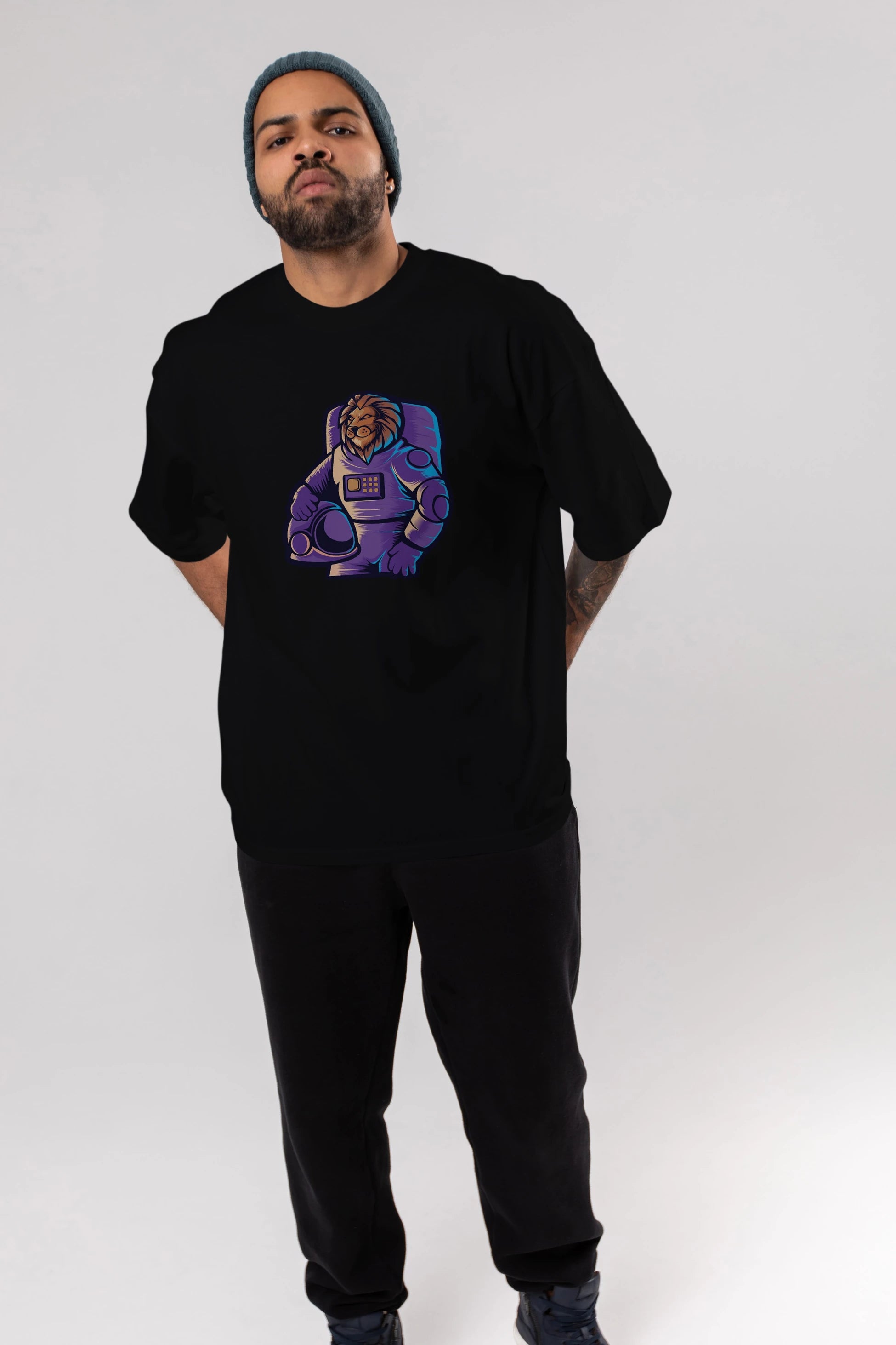 Astroking Ön Baskılı Oversize t-shirt Erkek Kadın Unisex