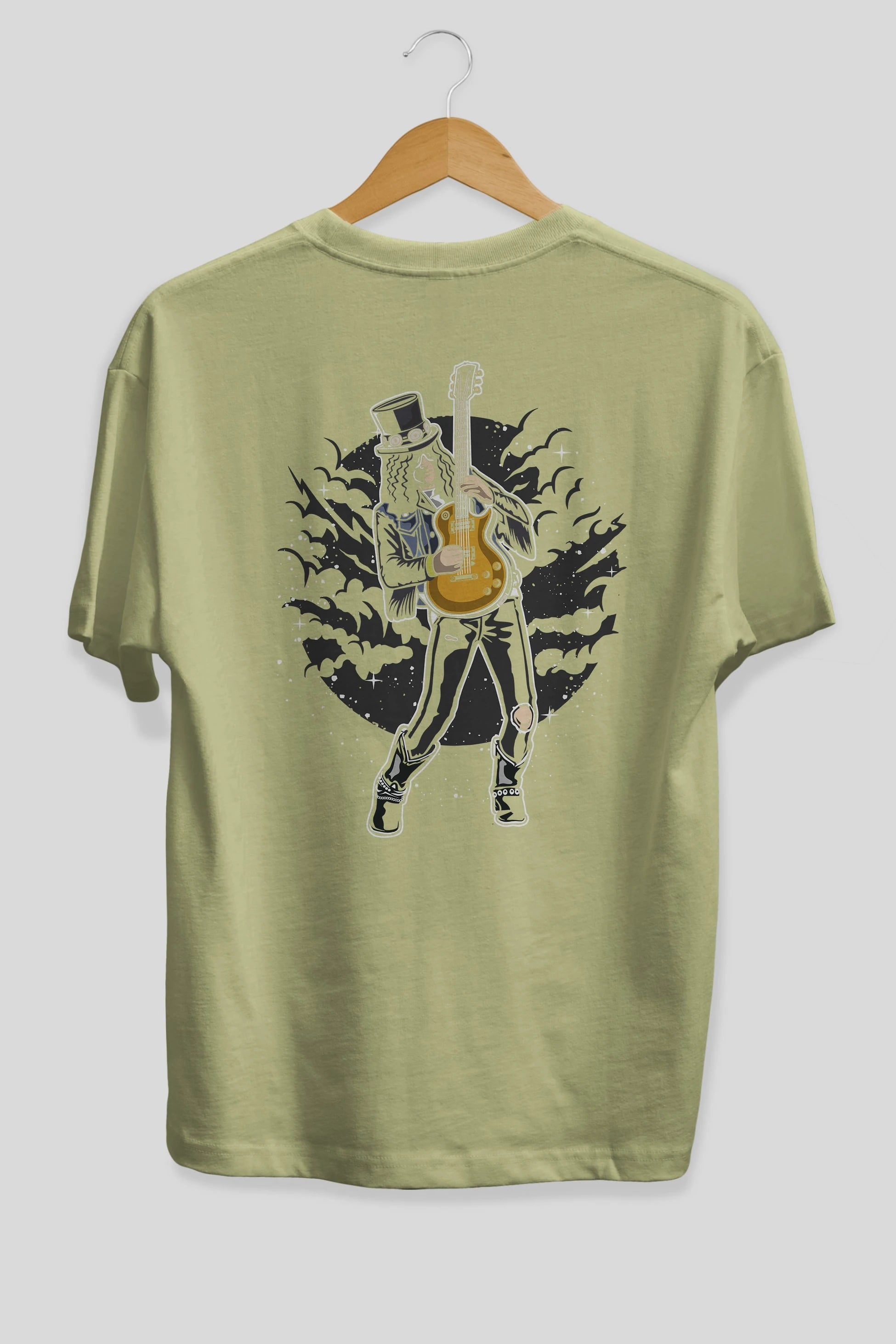 SLASH Arka Baskılı Oversize t-shirt Erkek Kadın Unisex %100 Pamuk