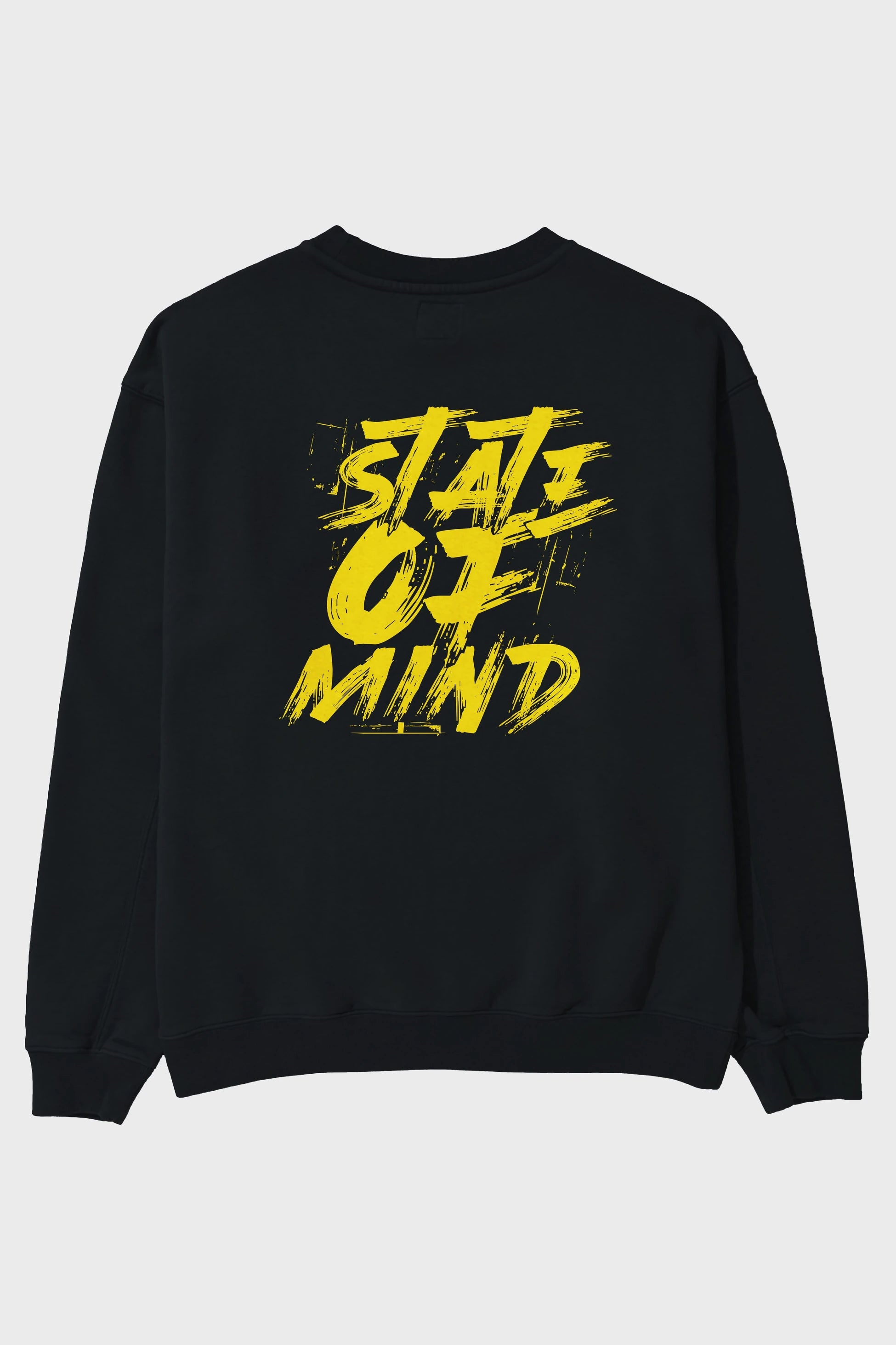 State on Mind Arka Baskılı Oversize Sweatshirt Erkek Kadın Unisex