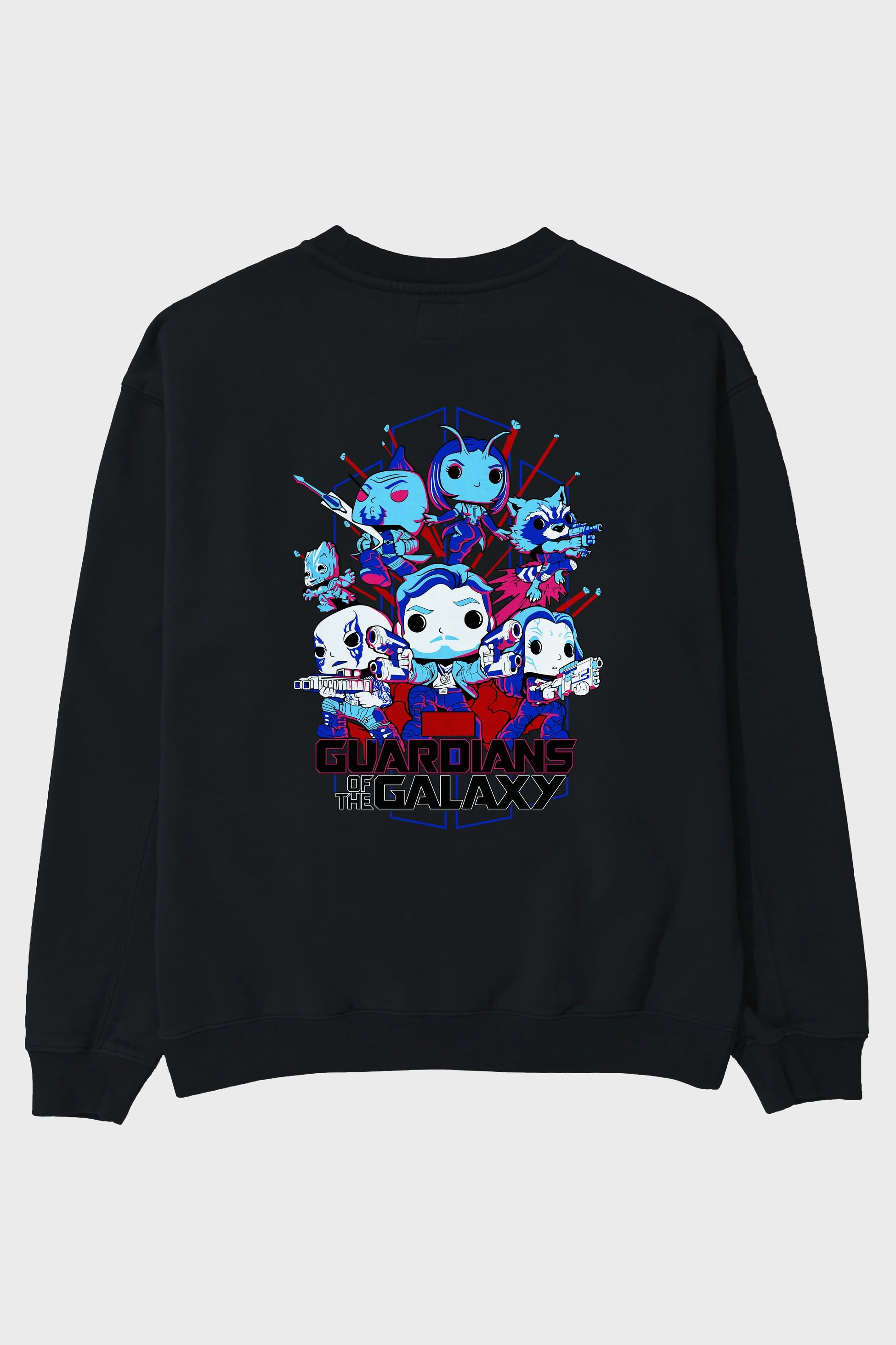 Guardians of the Galaxy Arka Baskılı Oversize Sweatshirt Erkek Kadın Unisex