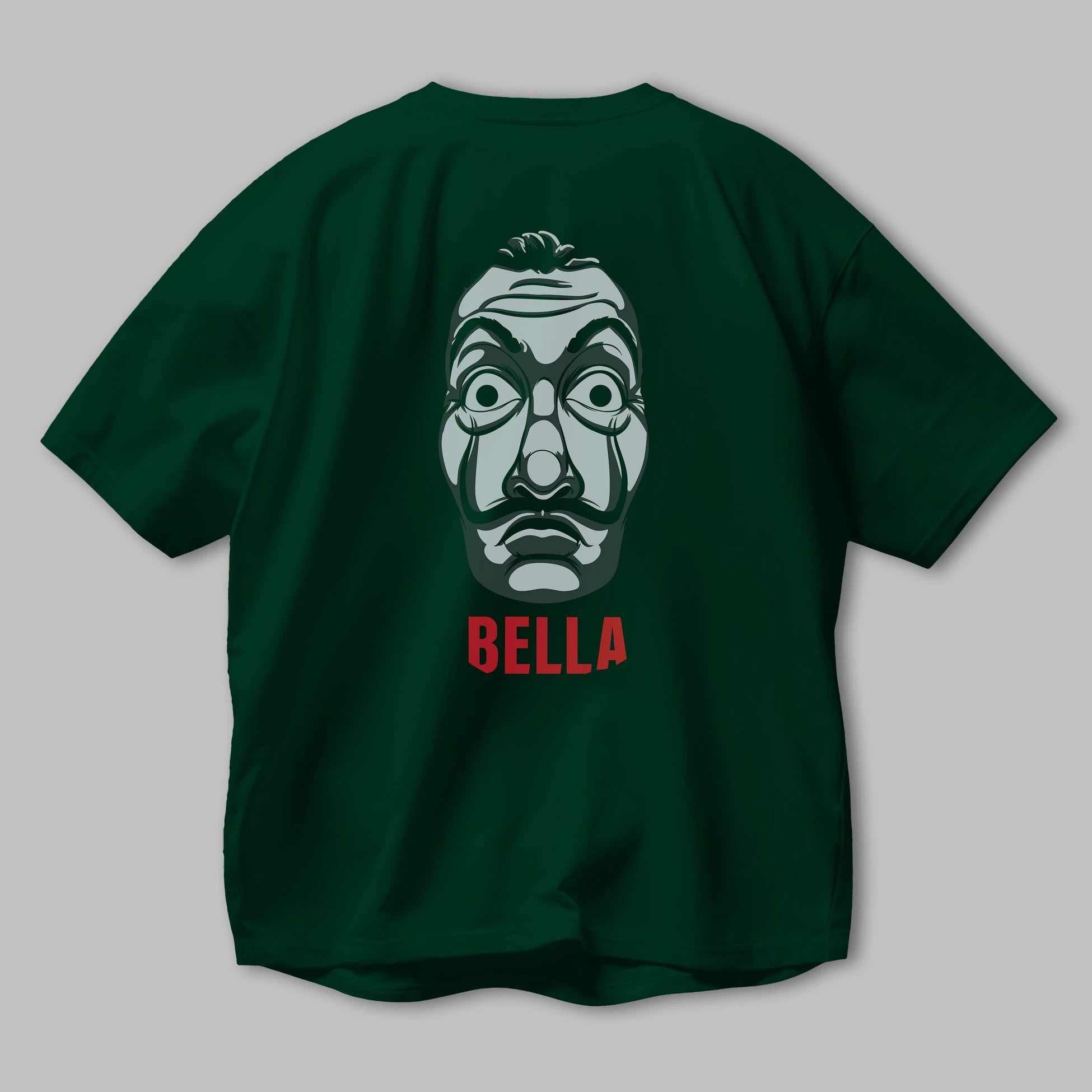 La Casa De Papel (12) Arka Baskılı Oversize t-shirt Erkek Kadın Unisex %100 Pamuk Bisiklet Yaka tişort