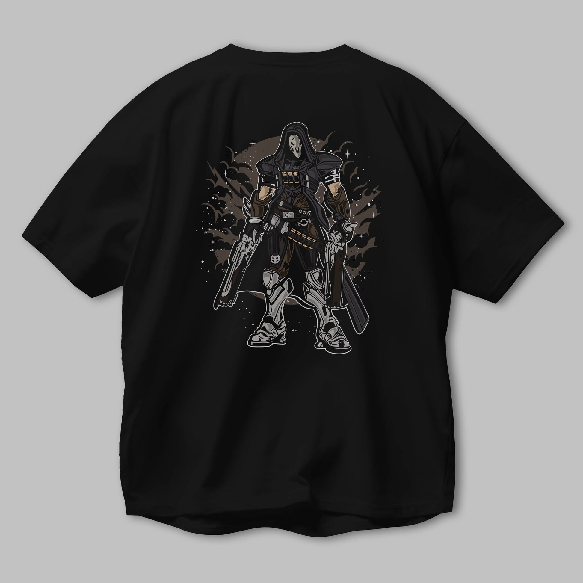 REAPER Arka Baskılı Oversize t-shirt Erkek Kadın Unisex %100 Pamuk