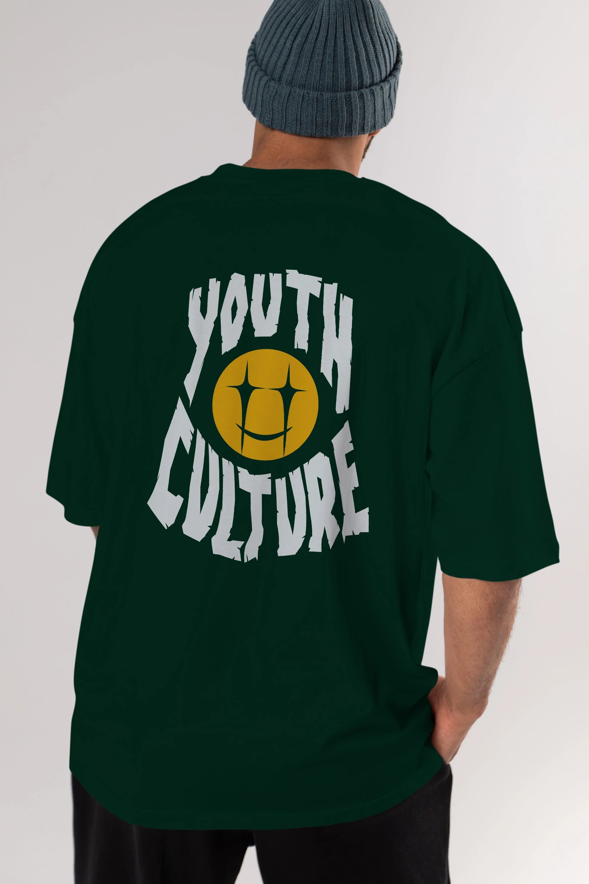 Youth Culture Arka Baskılı Oversize t-shirt Erkek Kadın Unisex
