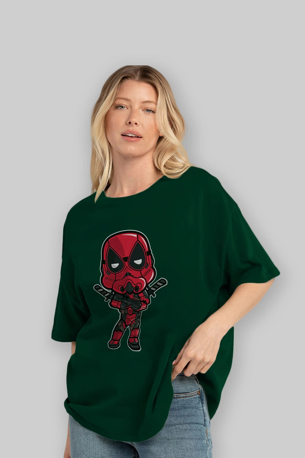 Deadpool (22) Ön Baskılı Oversize t-shirt Erkek Kadın Unisex %100 Pamuk Bisiklet Yaka tişort