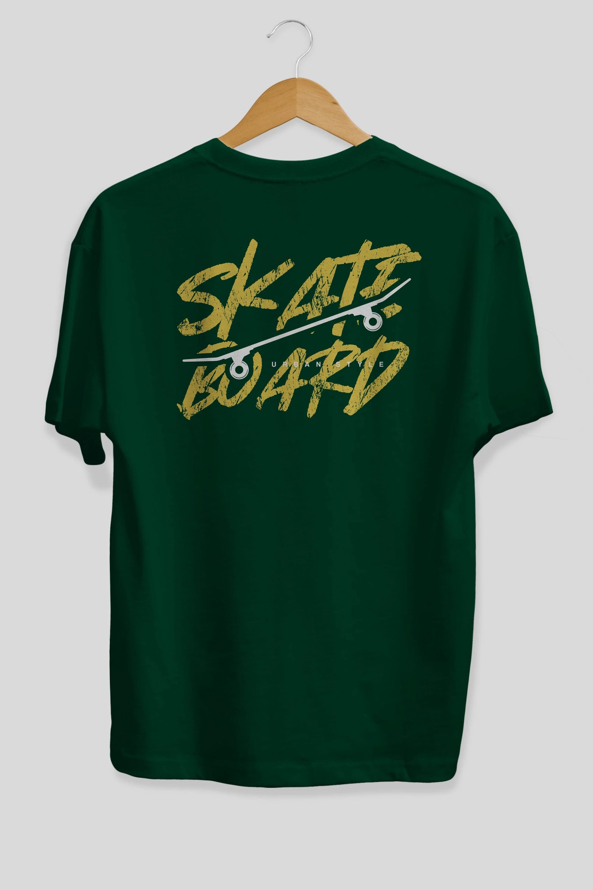Skate Board Arka Baskılı Oversize t-shirt Erkek Kadın Unisex