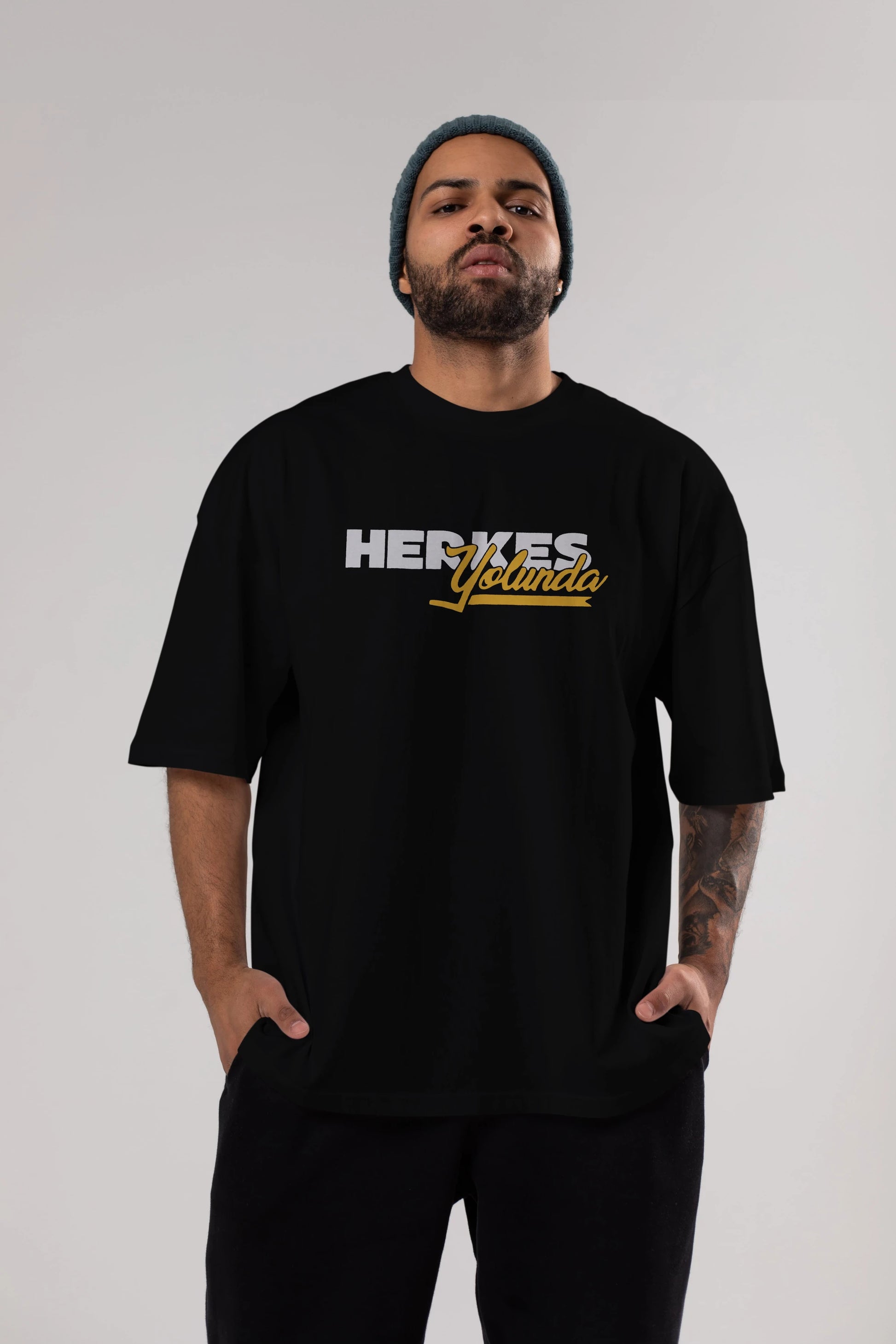 Herkes Yolunda Ön Baskılı Oversize t-shirt %100 pamuk Erkek Kadın Unisex