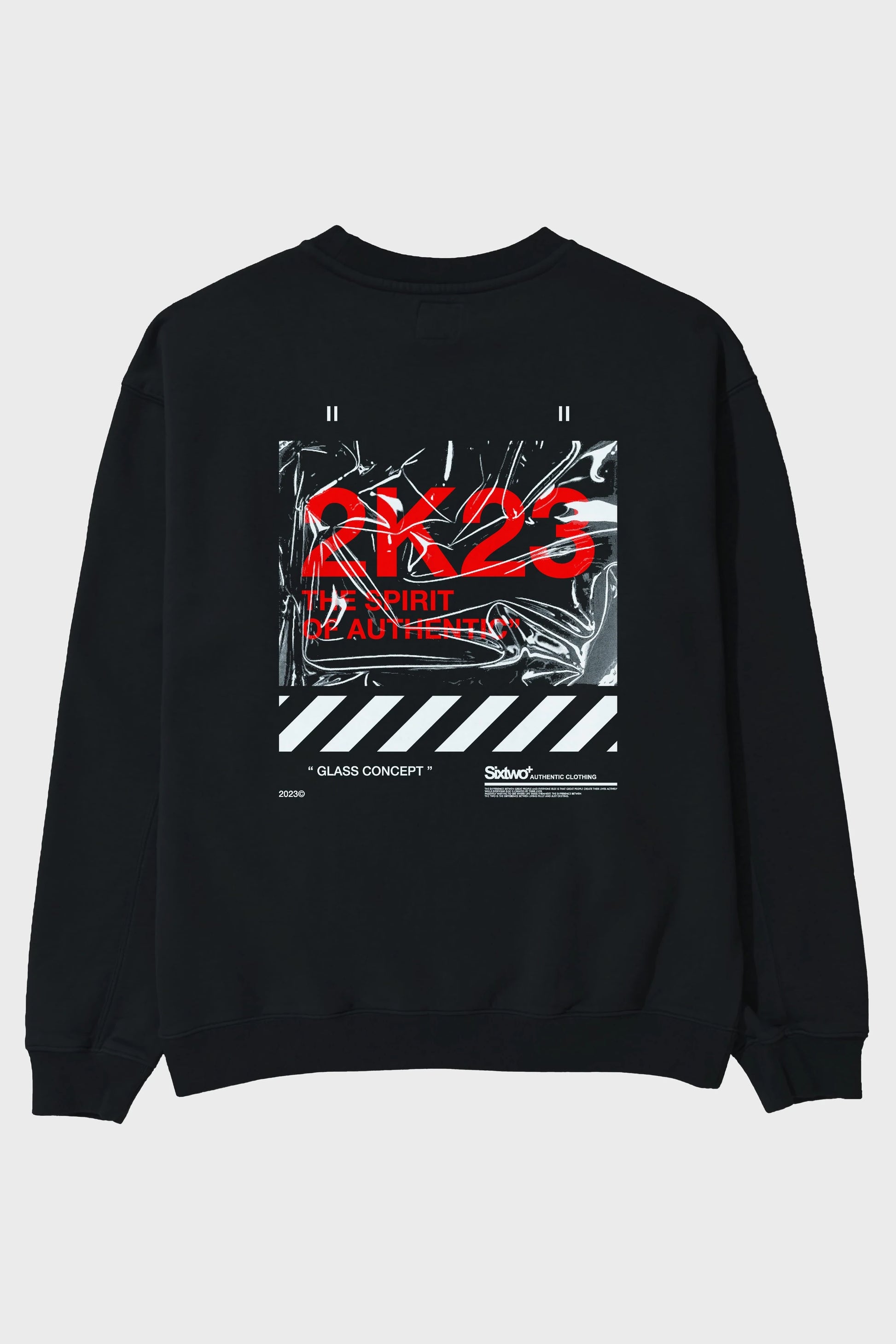 The Spirit Arka Baskılı Oversize Sweatshirt Erkek Kadın Unisex