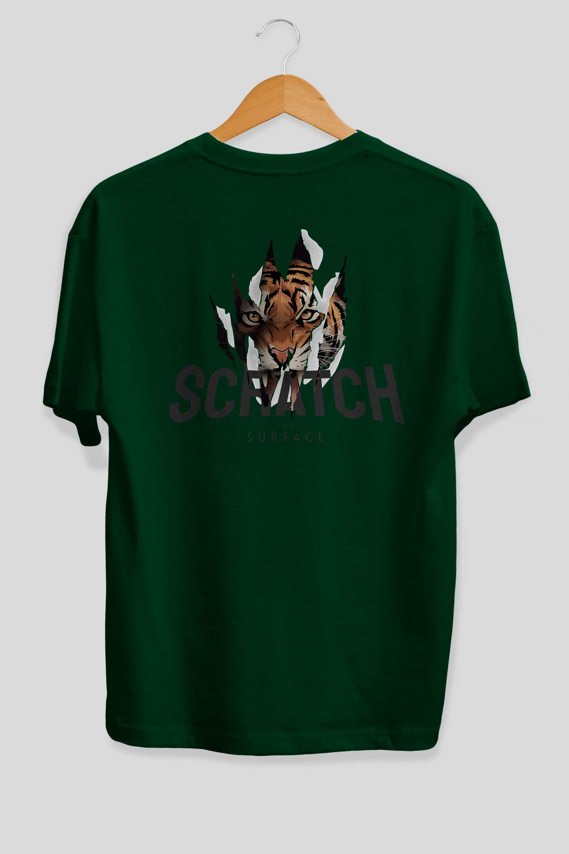 Teddy Bear Scratch Arka Baskılı Oversize t-shirt Erkek Kadın Unisex %100 Pamuk