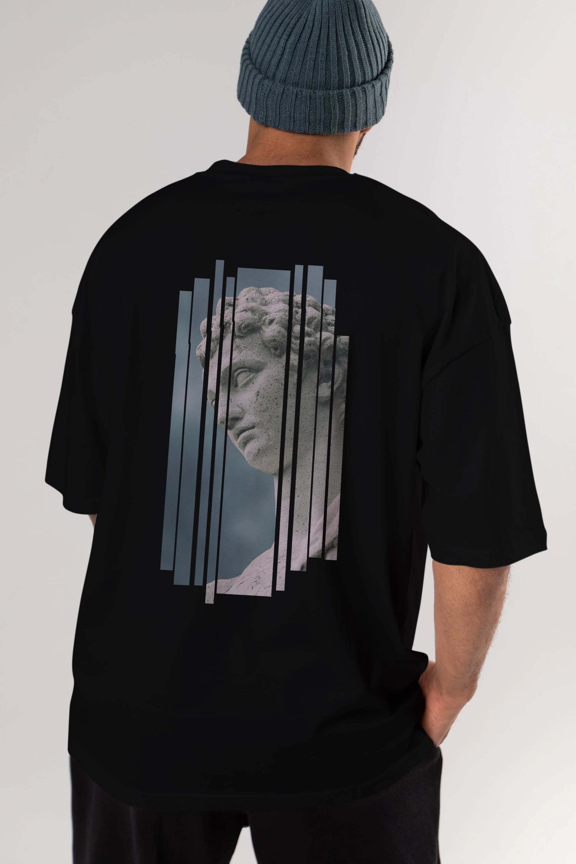 Aesthetic Sculpture Art Arka Baskılı Oversize t-shirt Erkek Kadın Unisex