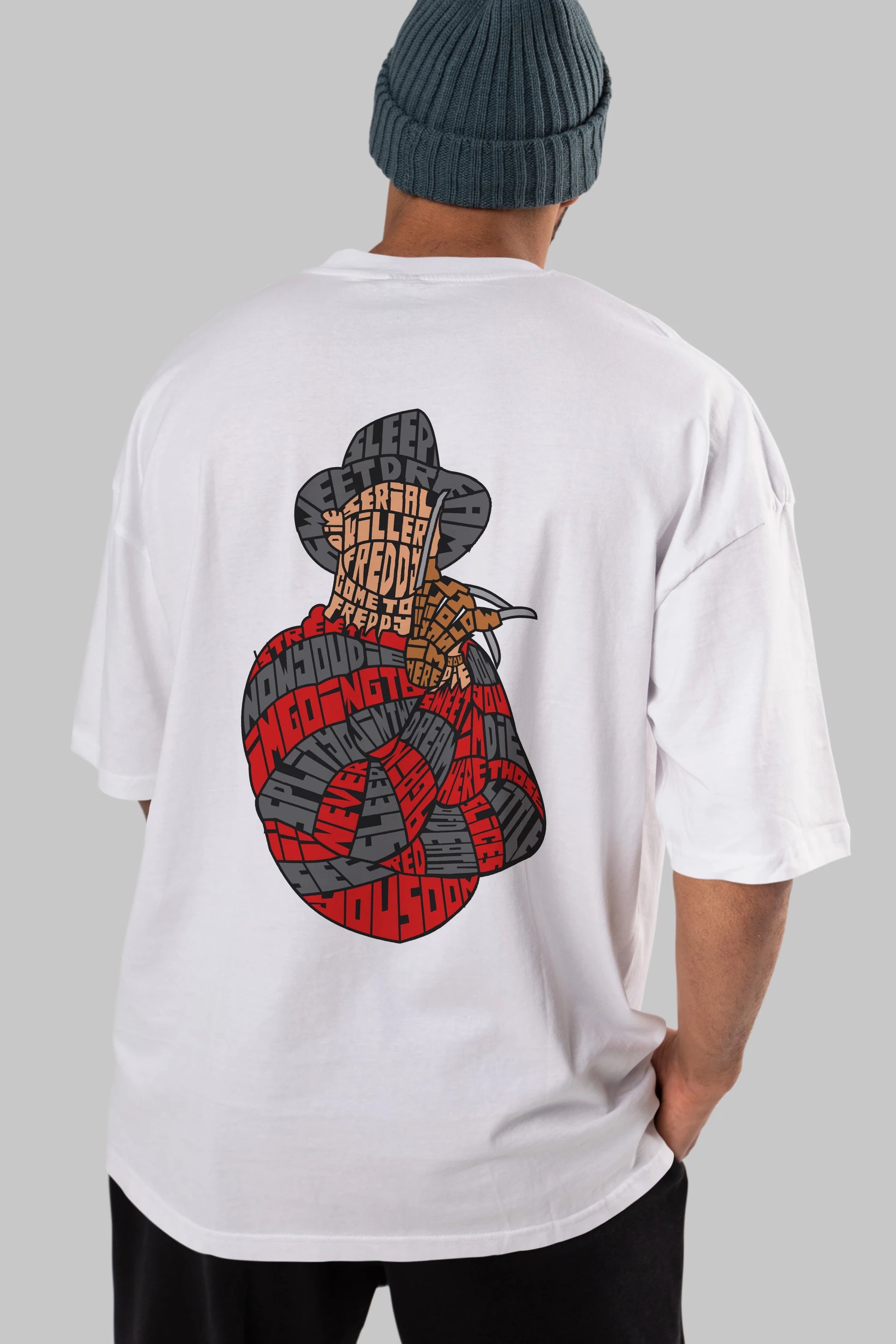 Sweet Dream Arka Baskılı Oversize t-shirt %100 pamuk Erkek Kadın Unisex