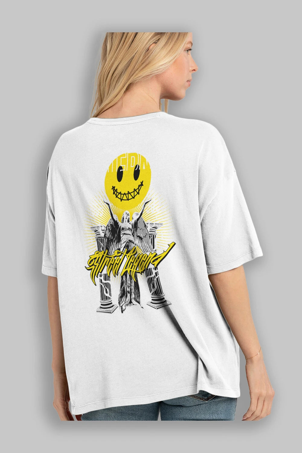 Maternal Street Legend Arka Baskılı Oversize t-shirt Erkek Kadın Unisex