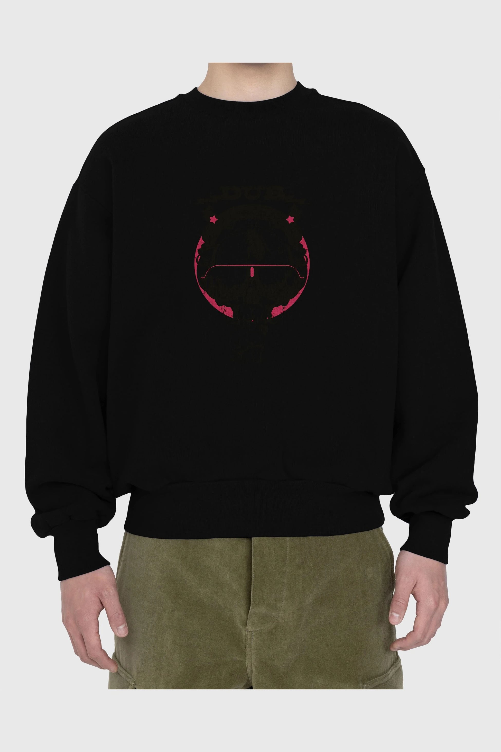 Dub Addict Ön Baskılı Oversize Sweatshirt Erkek Kadın Unisex