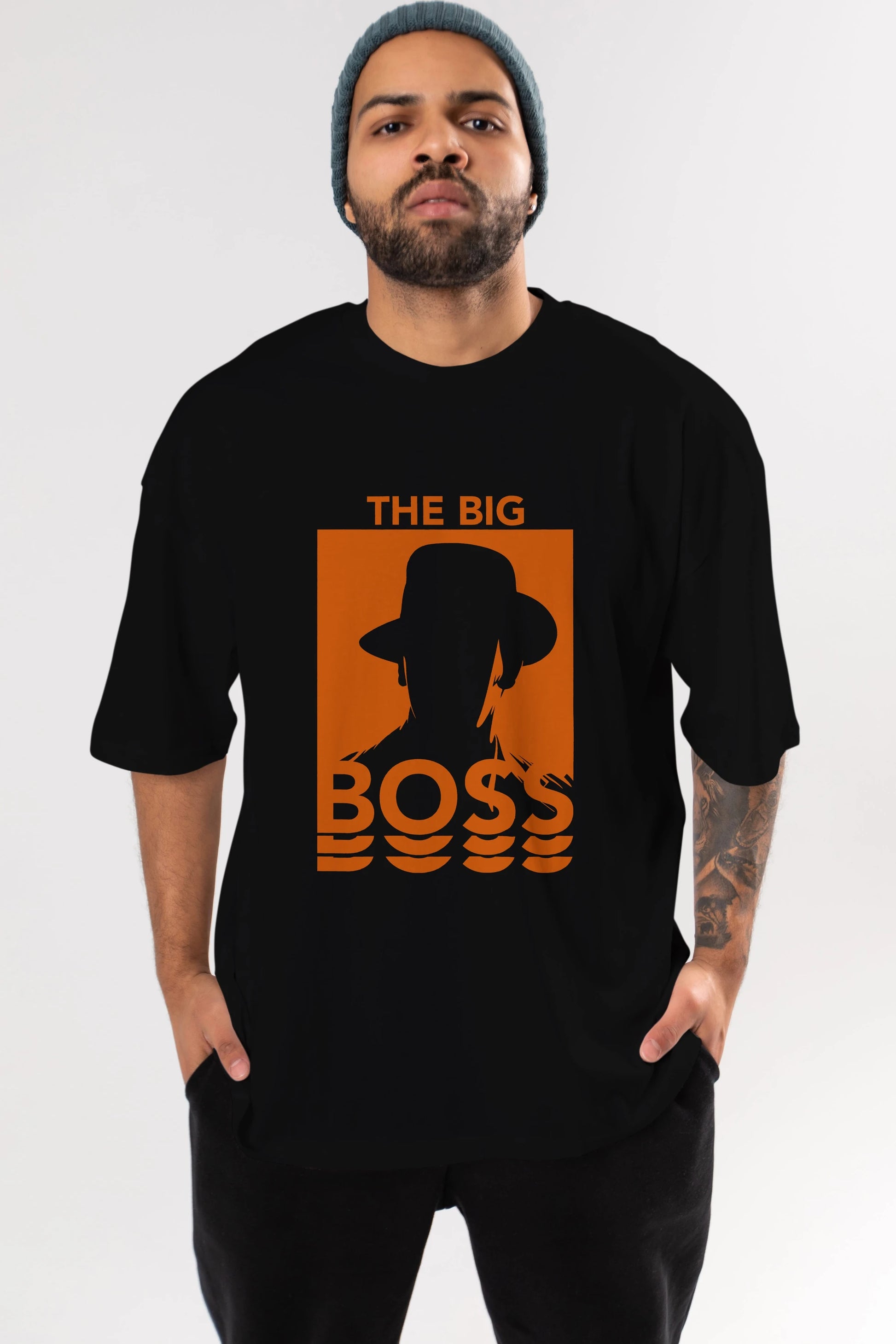 The Big Boss Ön Baskılı Oversize t-shirt Erkek Kadın Unisex