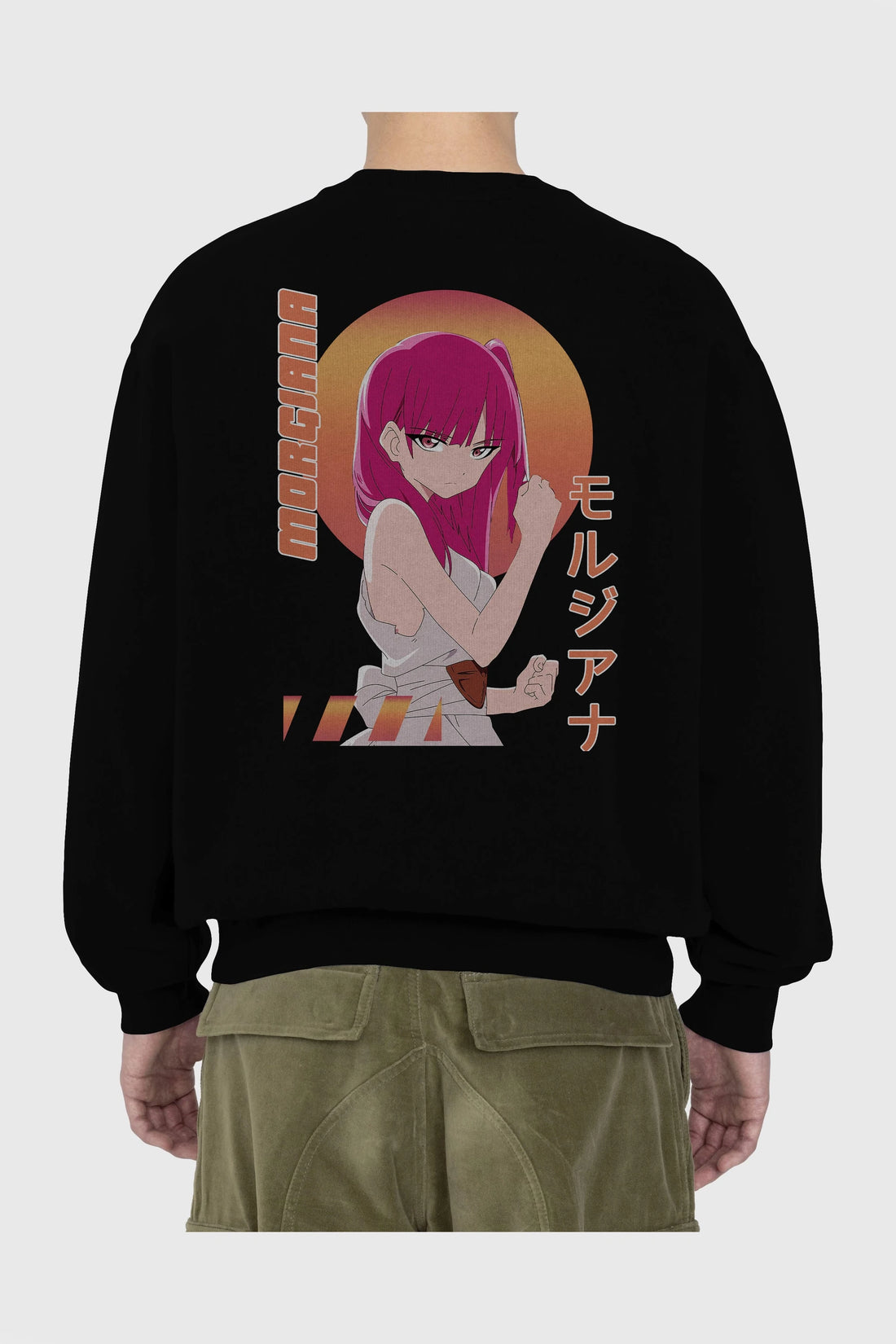 Morgiana 5 Anime Arka Baskılı Oversize Sweatshirt Erkek Kadın Unisex