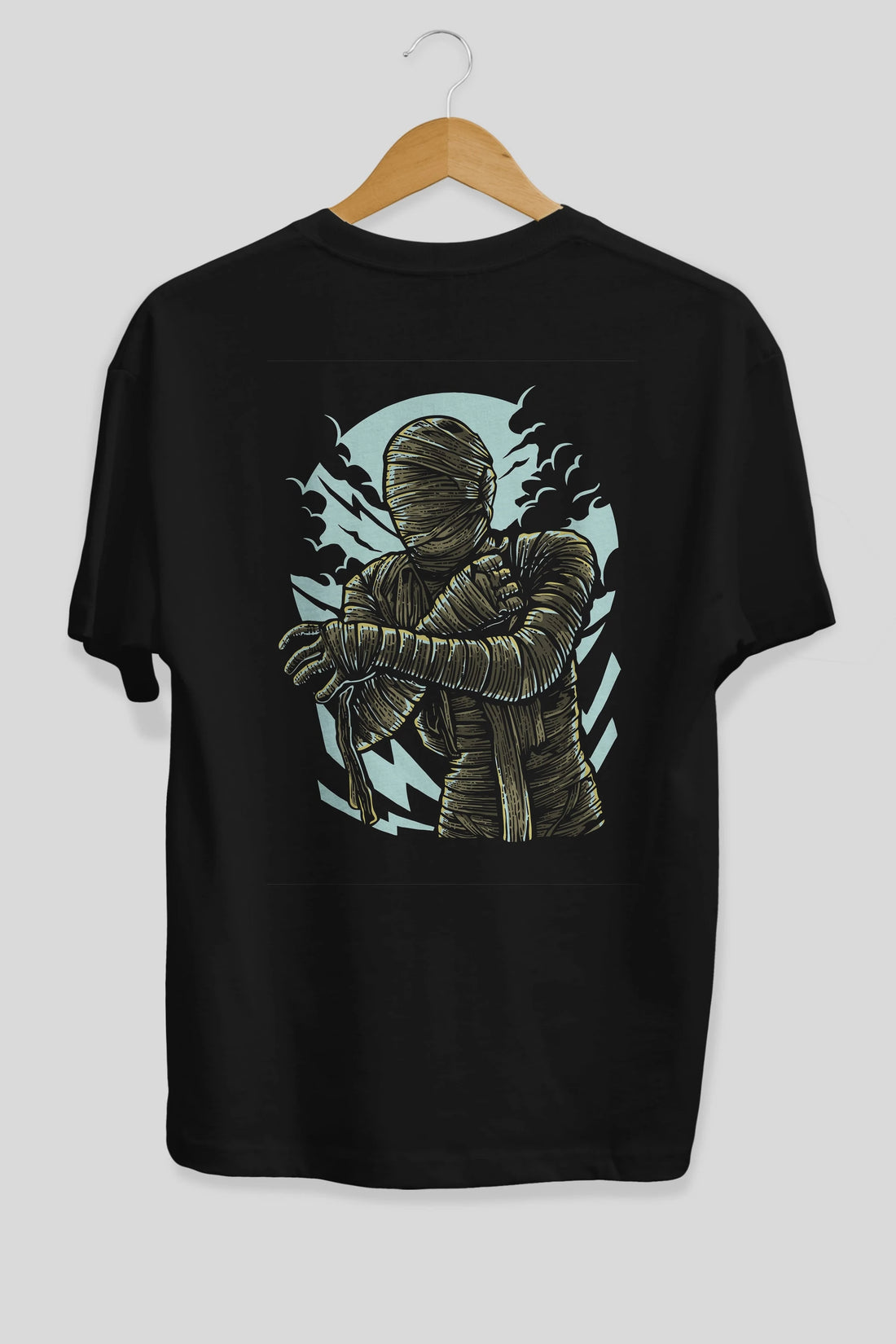 The Mummy Arka Baskılı Oversize t-shirt Erkek Kadın Unisex %100 Pamuk