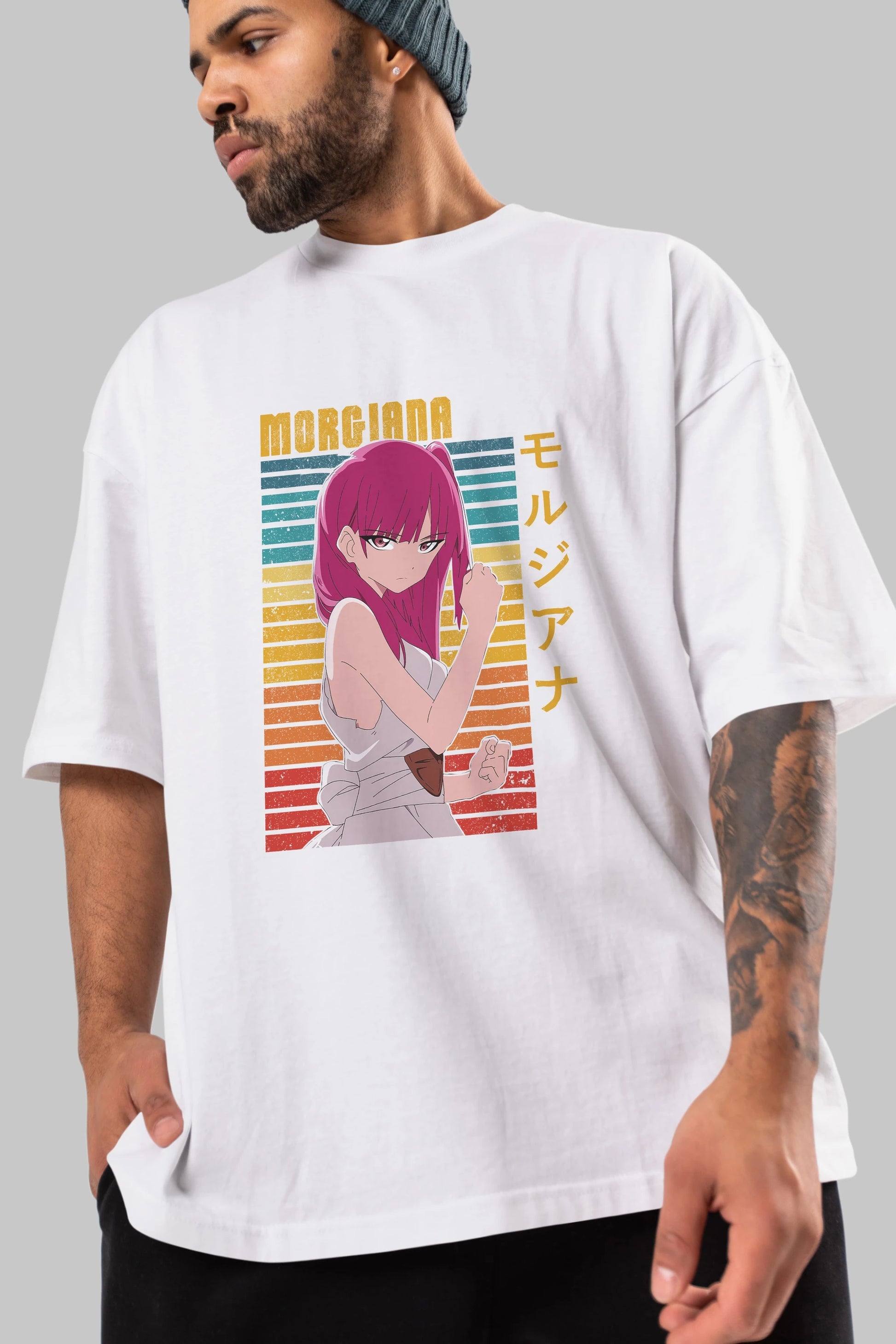 Morgiana 3 Anime Ön Baskılı Oversize t-shirt %100 pamuk Erkek Kadın Unisex