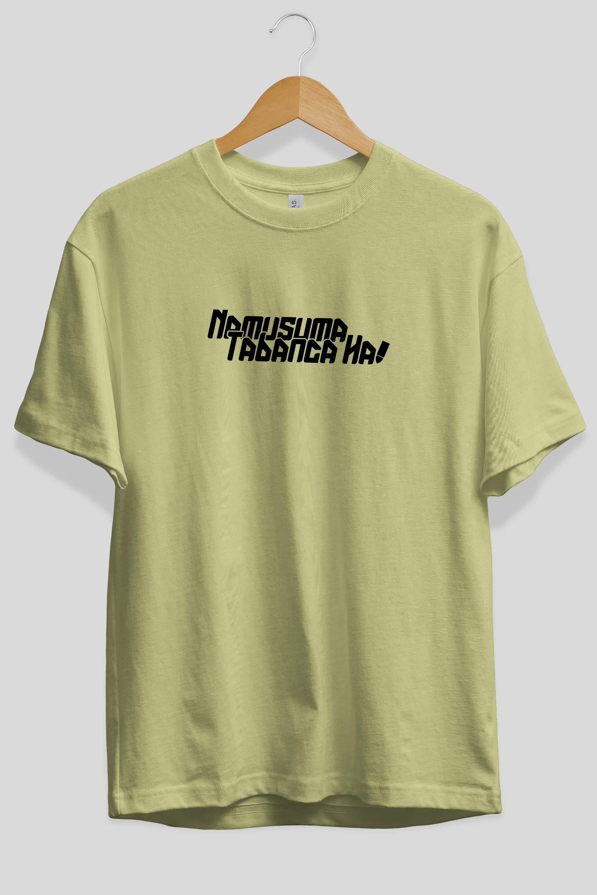 Namusuma Tabanca Ha Ön Baskılı Oversize t-shirt %100 pamuk Erkek Kadın Unisex
