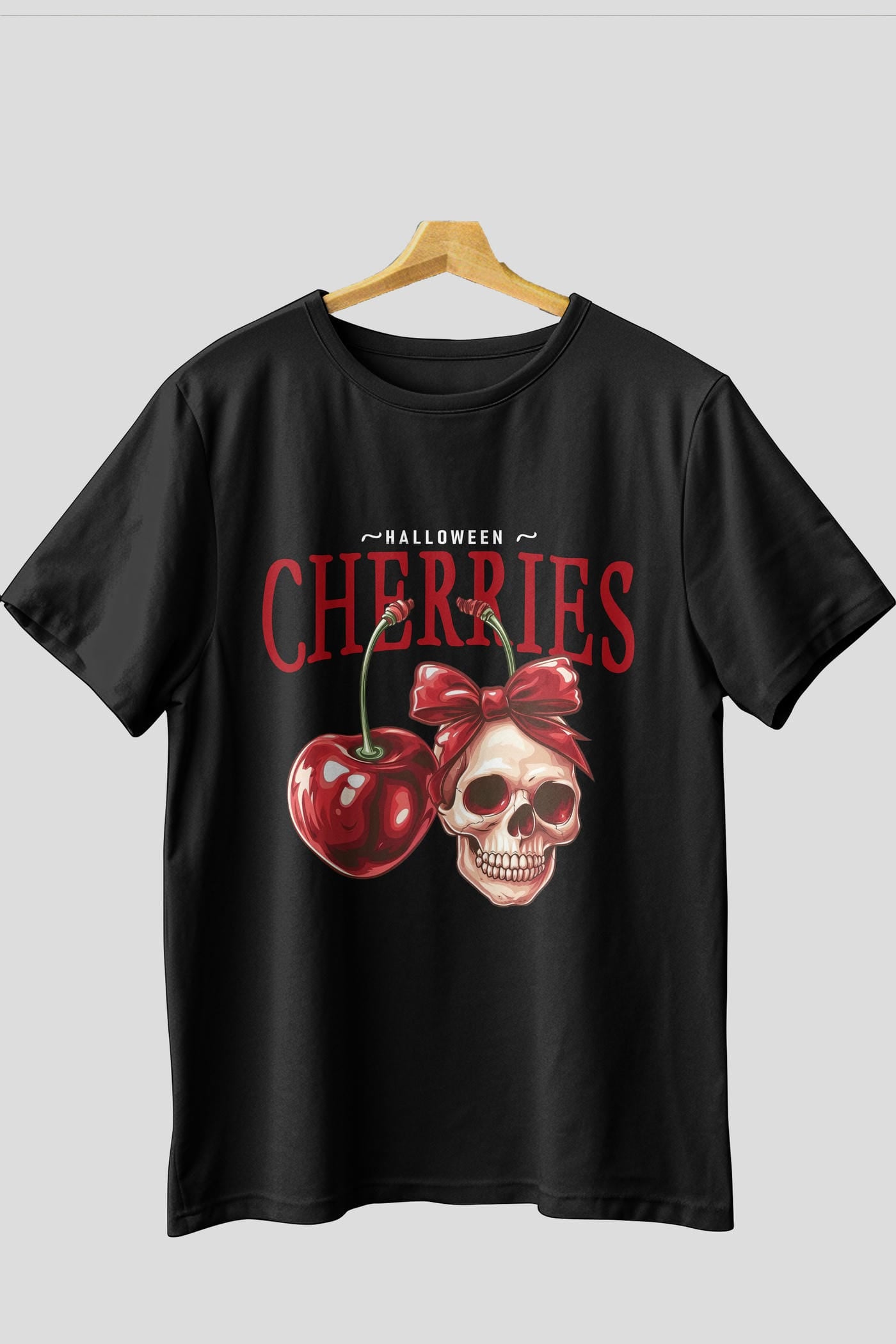 Cherry Cherries 1 Ön Baskılı Oversize t-shirt Erkek Kadın Pamuk Bisiklet Yaka tişort