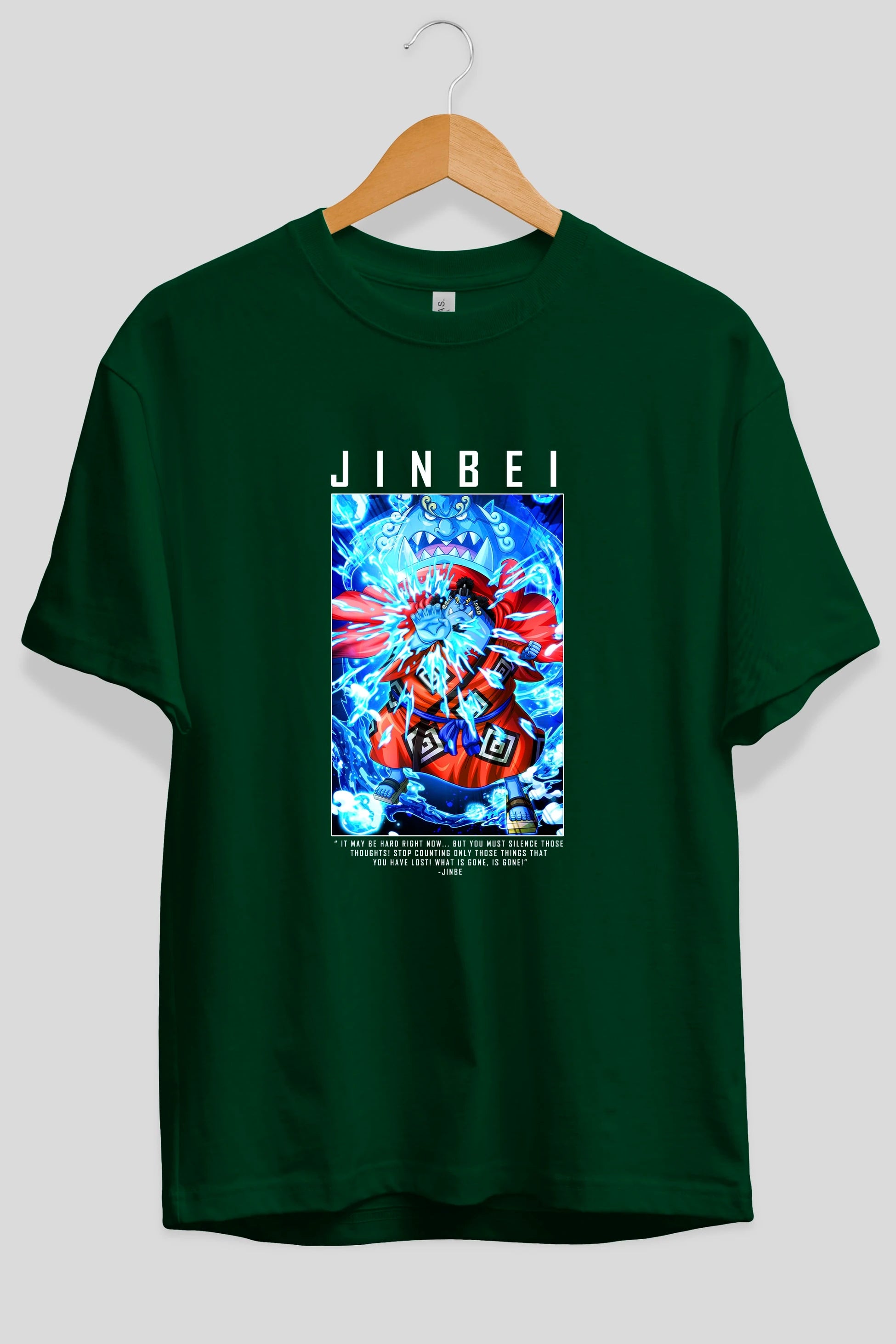 Jinbei Anime Ön Baskılı Oversize t-shirt Erkek Kadın Unisex