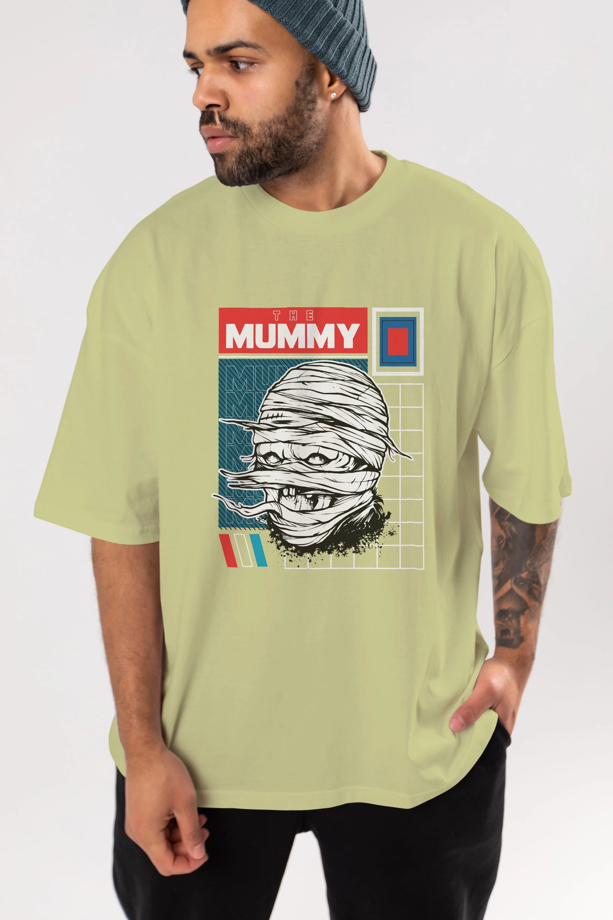 The Mummy Ön Baskılı Oversize t-shirt Erkek Kadın Unisex