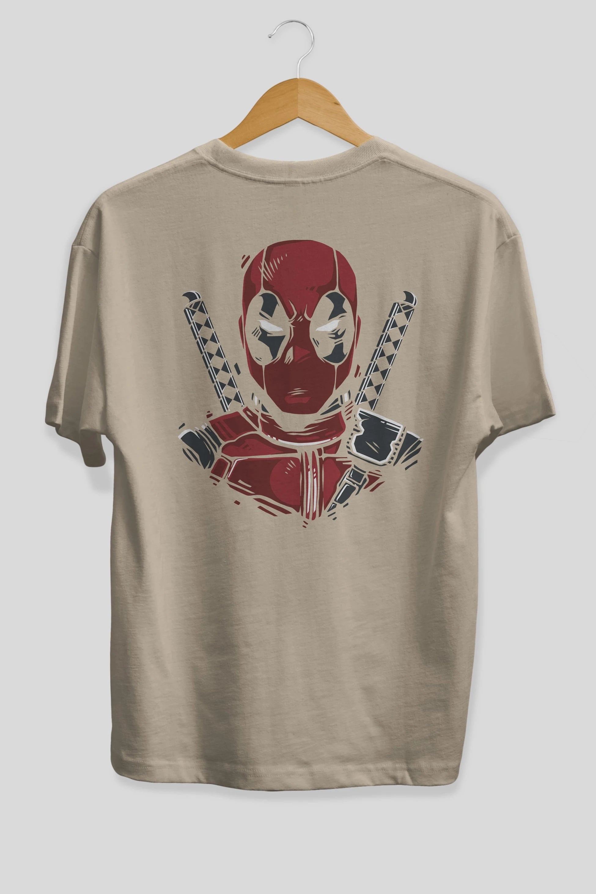 Deadpool (4) Arka Baskılı Oversize t-shirt Erkek Kadın Unisex %100 Pamuk Bisiklet Yaka tişort
