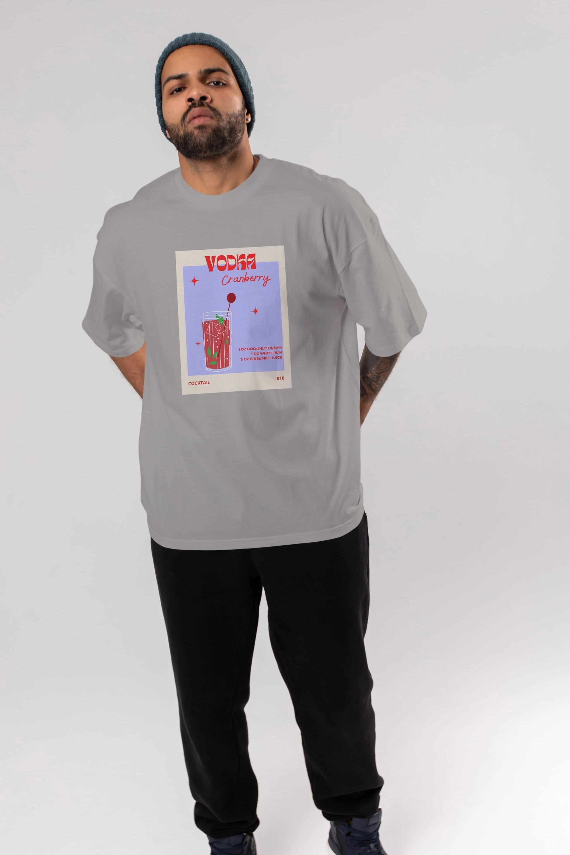 Vodka Cranberry Ön Baskılı Oversize t-shirt Erkek Kadın Unisex %100 Pamuk Bisiklet Yaka tişort