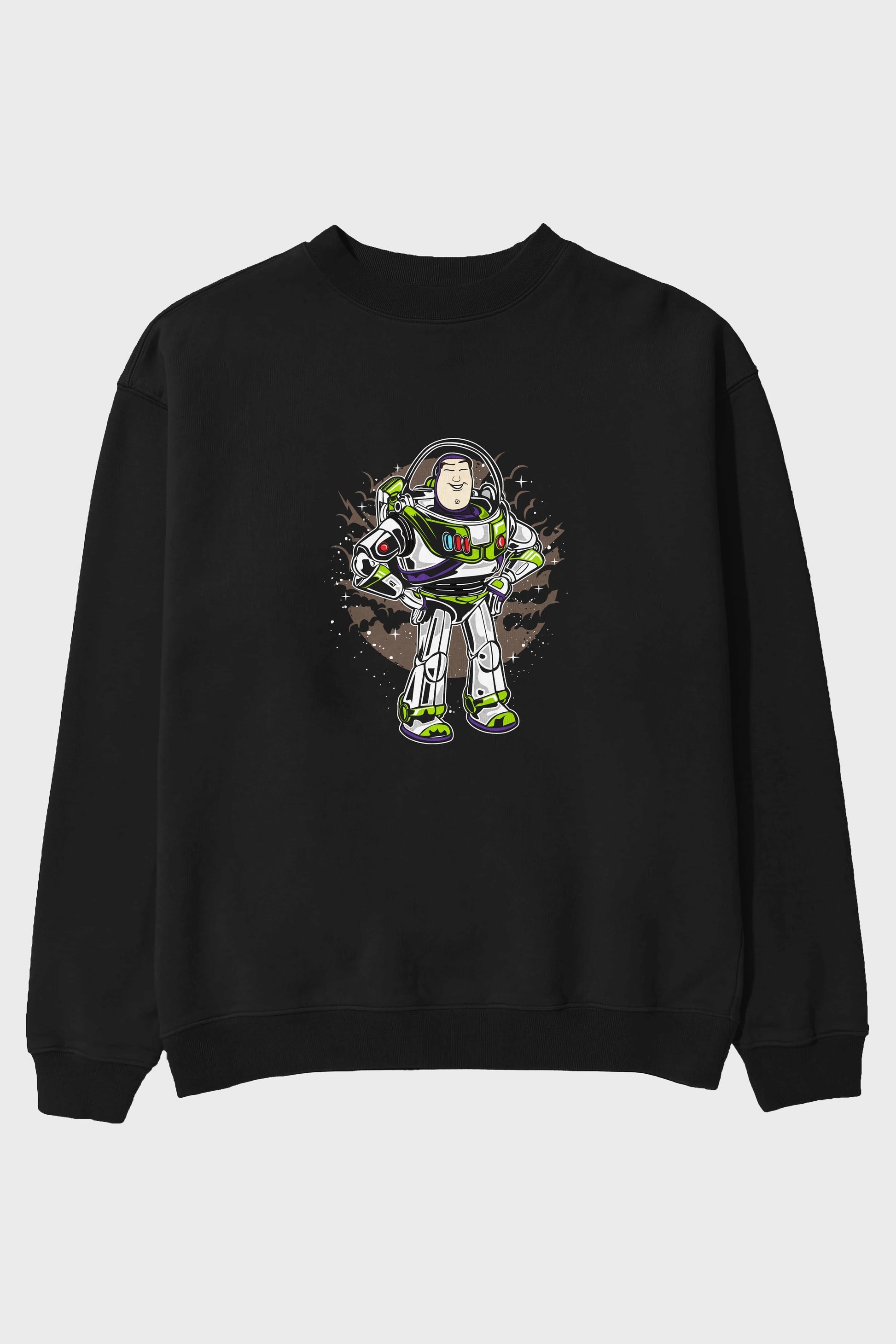 Buzz Ön Baskılı Oversize Sweatshirt Erkek Kadın Unisex