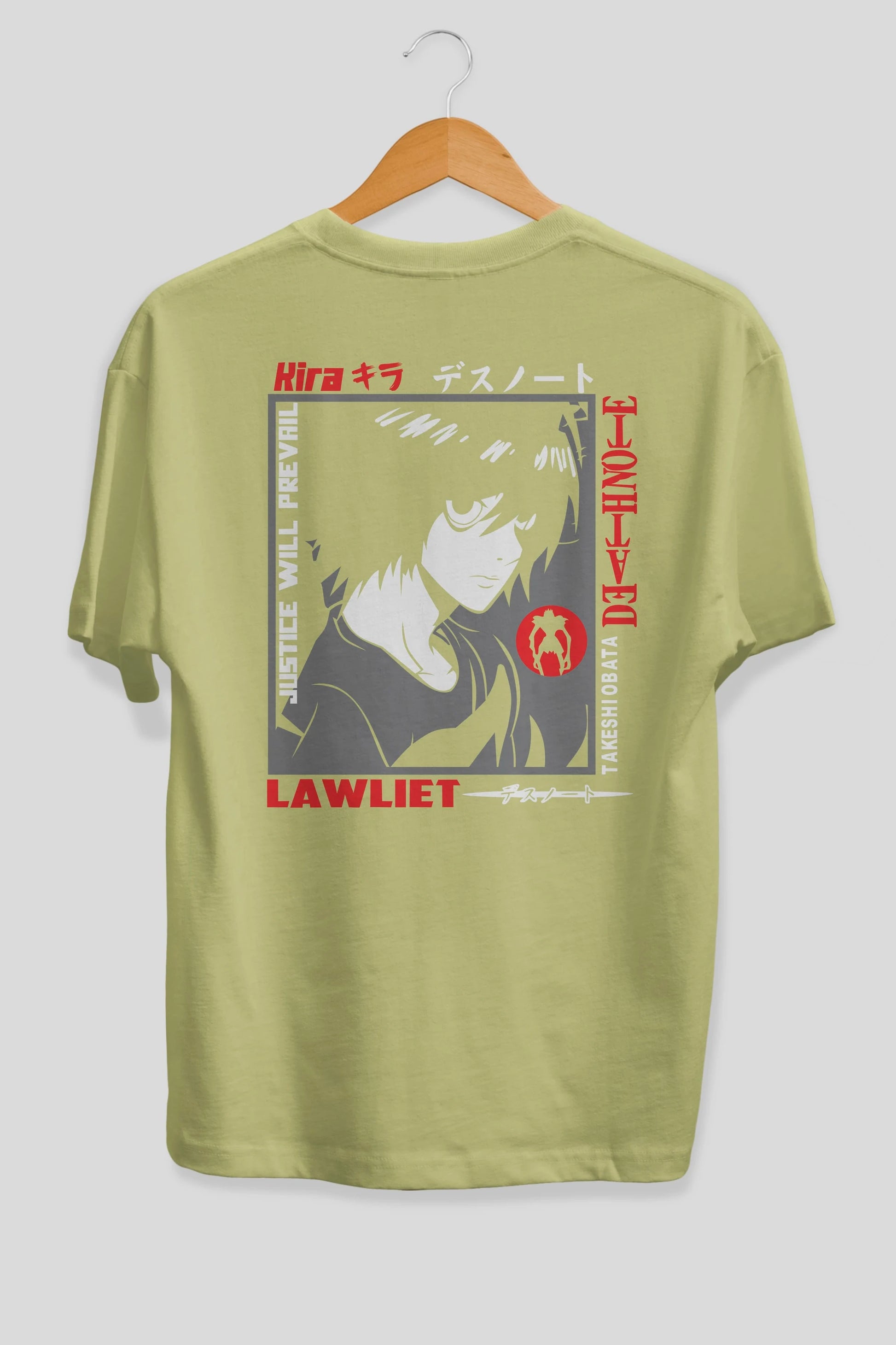 DEATH NOTE Anime Arka Baskılı Oversize t-shirt Erkek Kadın Unisex