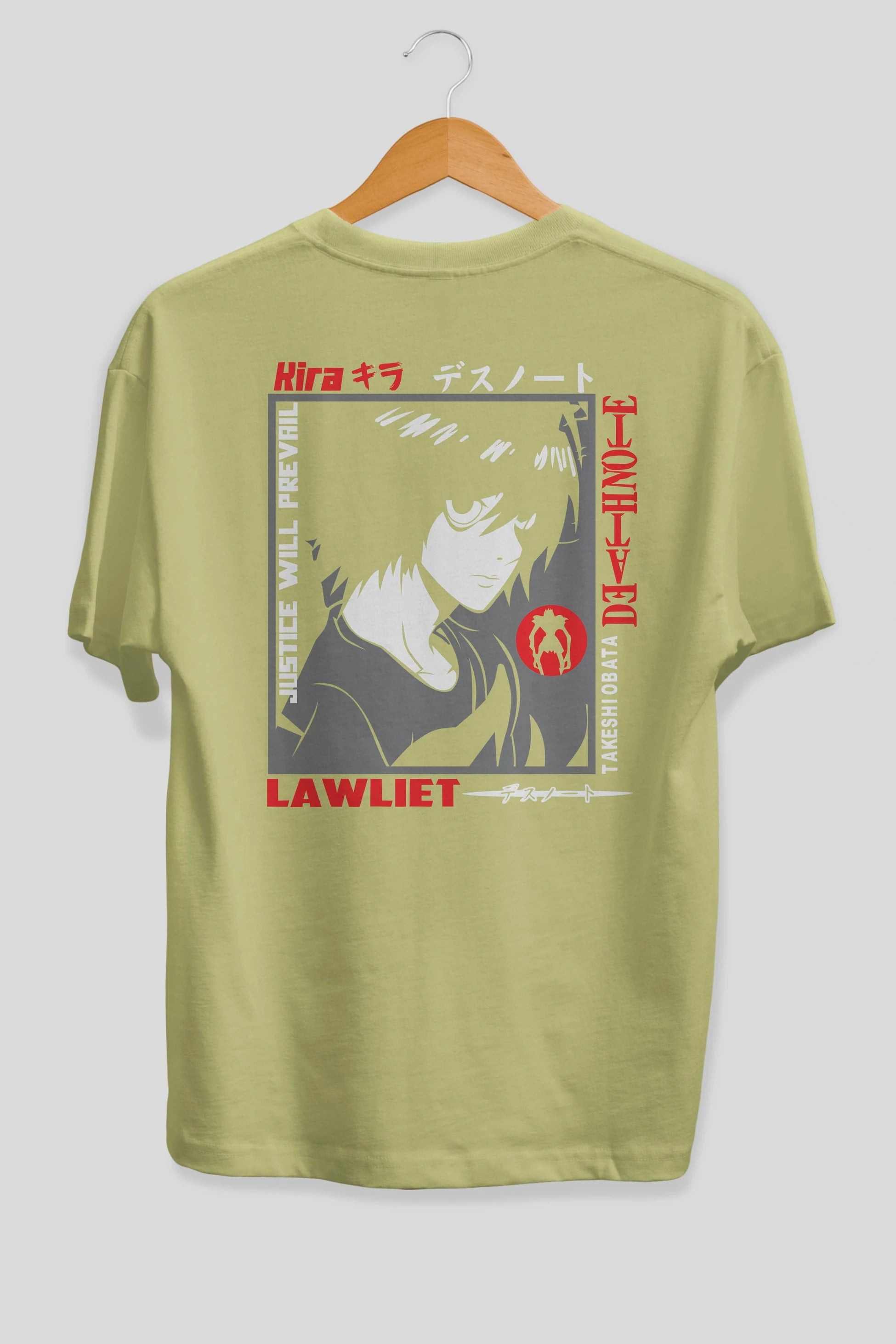 DEATH NOTE Anime Arka Baskılı Oversize t-shirt Erkek Kadın Unisex