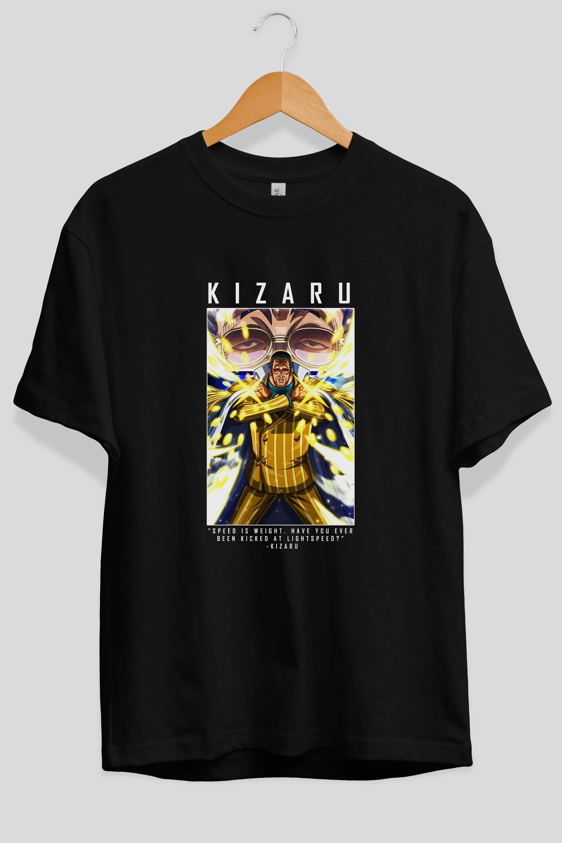 Kizaru Anime Ön Baskılı Oversize t-shirt Erkek Kadın Unisex