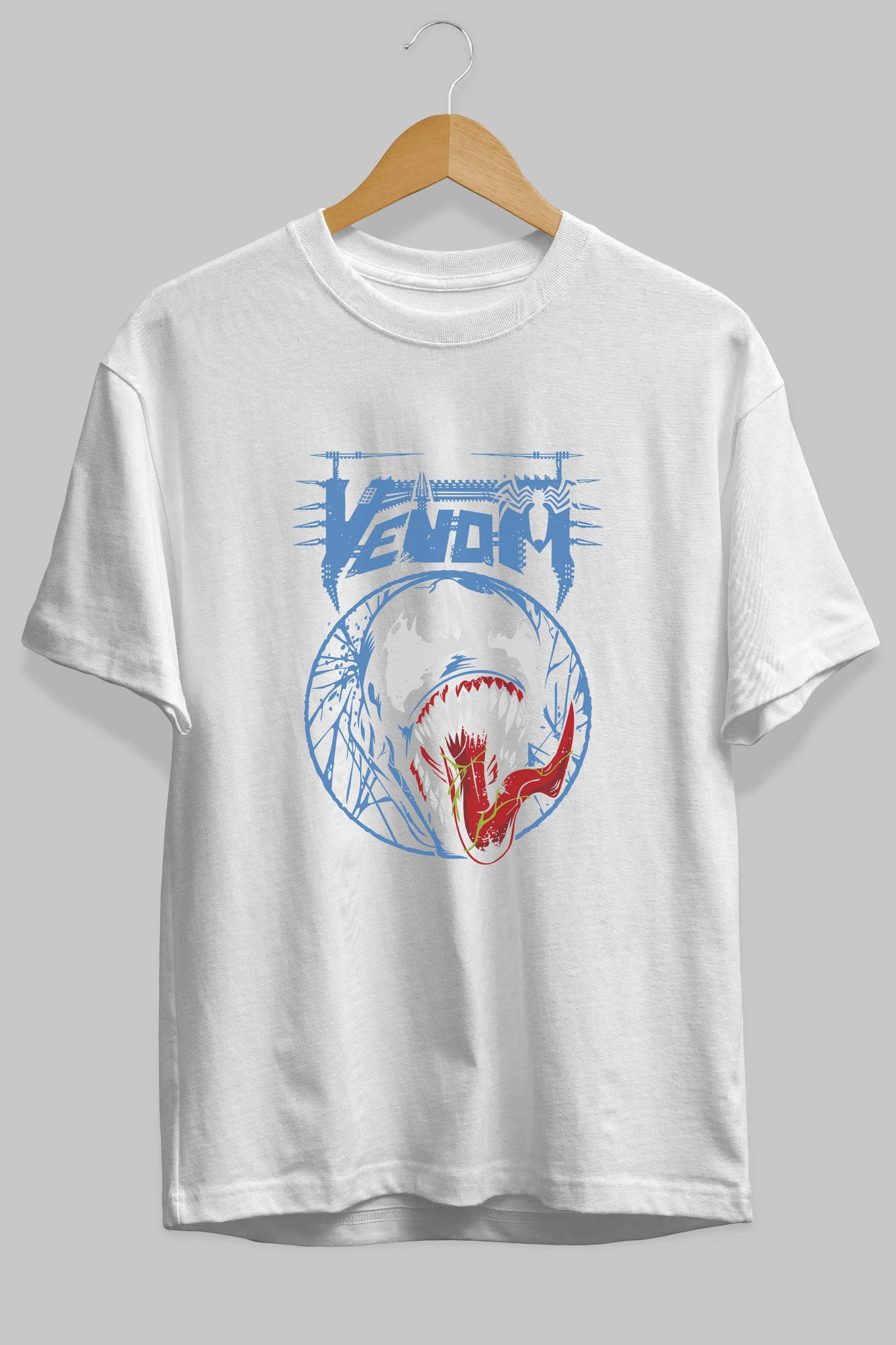 Venom (23) Ön Baskılı Oversize t-shirt Erkek Kadın Unisex %100 Pamuk Bisiklet Yaka tişort