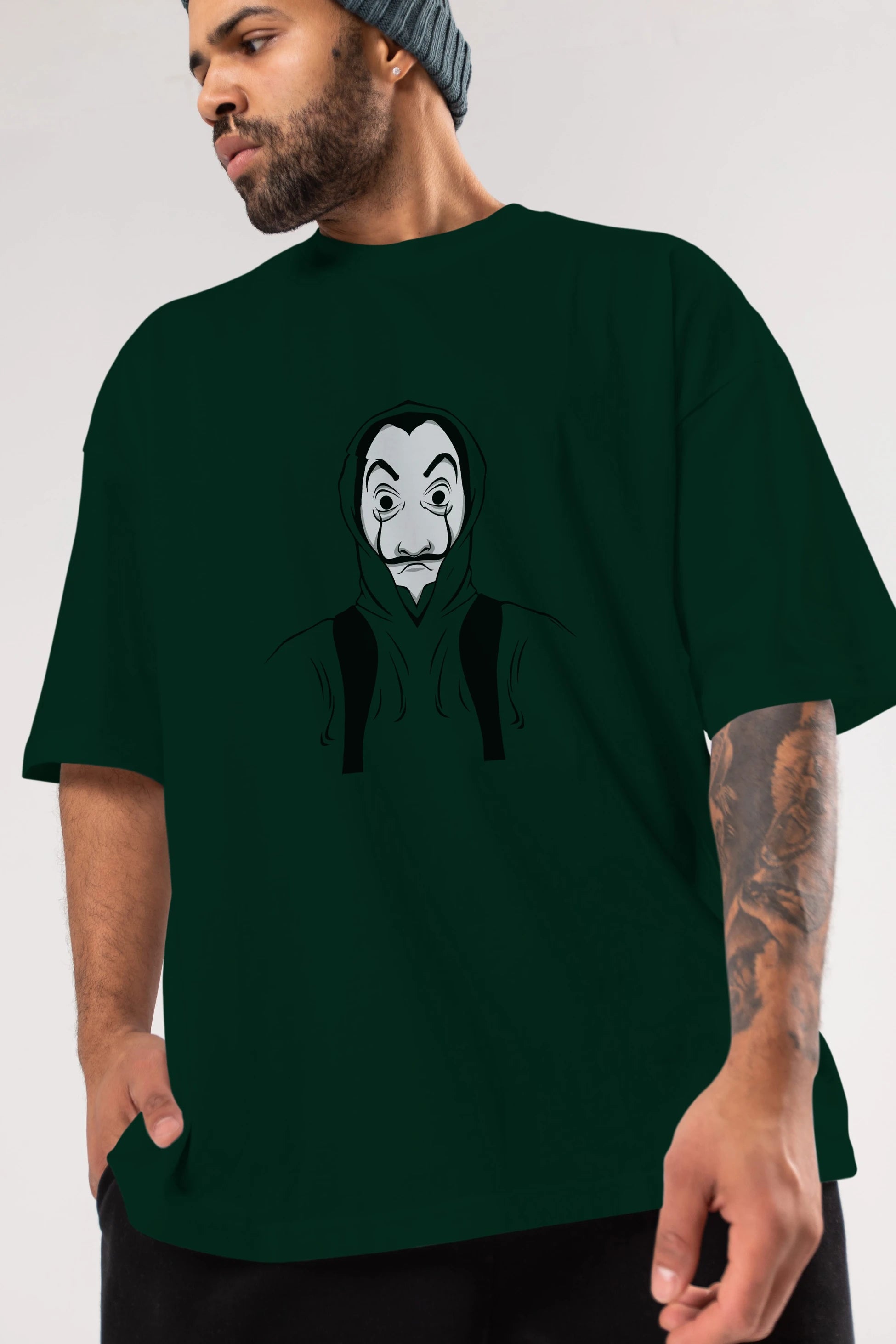 La Casa De Papel (7) Ön Baskılı Oversize t-shirt Erkek Kadın Unisex %100 Pamuk Bisiklet Yaka tişort