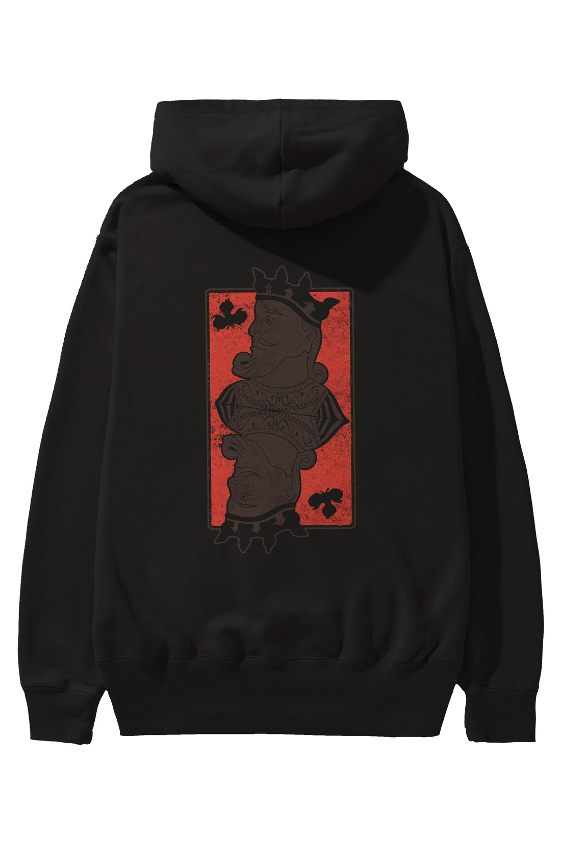 King Streetwear Arka Baskılı Hoodie Oversize Kapüşonlu Sweatshirt Erkek Kadın Unisex