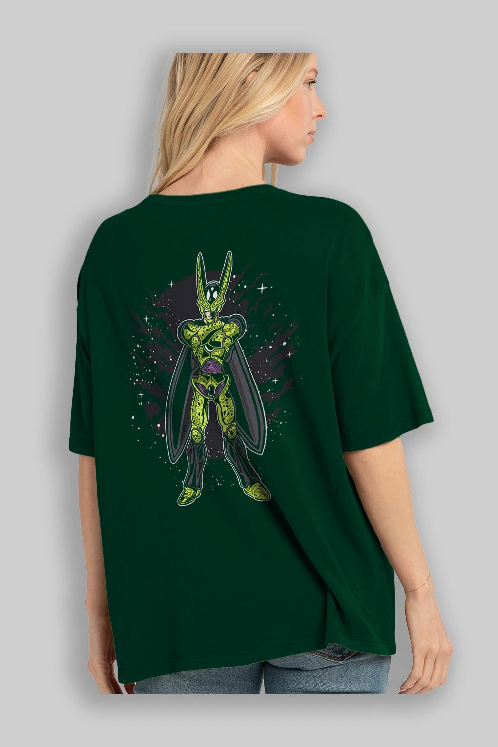 CELL Arka Baskılı Oversize t-shirt Erkek Kadın Unisex %100 Pamuk