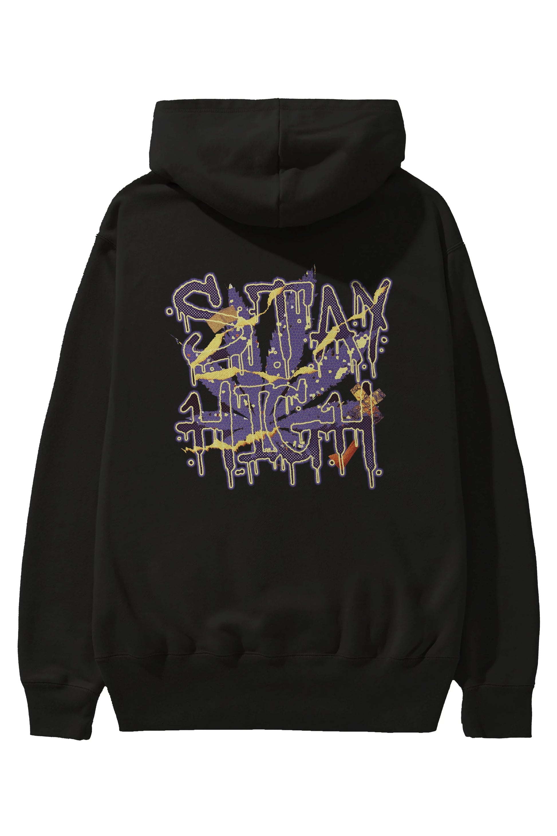 Stay High Arka Baskılı Hoodie Oversize Kapüşonlu Sweatshirt Erkek Kadın Unisex