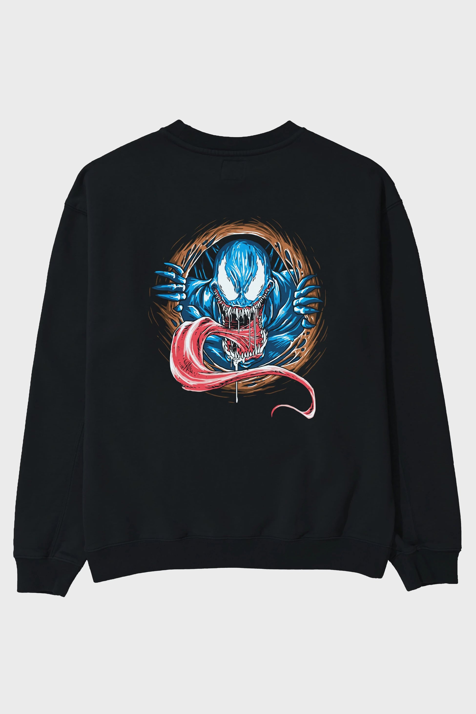 Venom (7) Arka Baskılı Oversize Sweatshirt Erkek Kadın Unisex