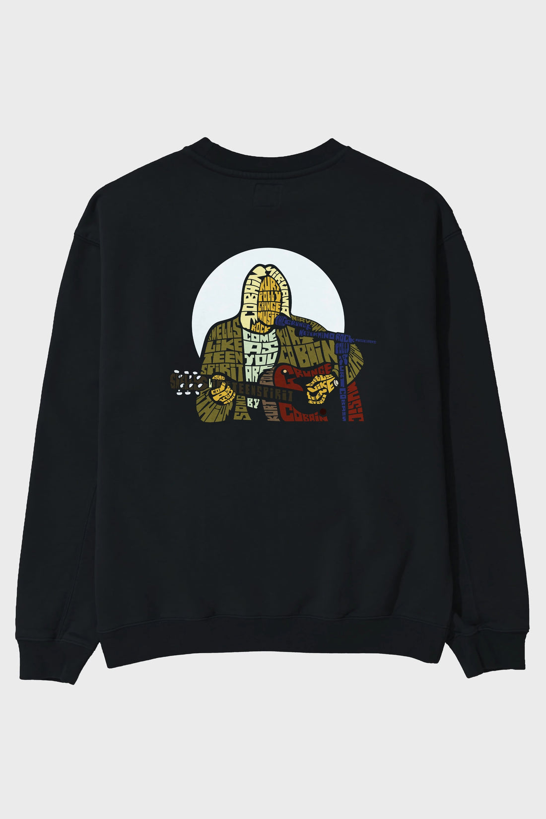 Kurt Cobain Arka Baskılı Oversize Sweatshirt Erkek Kadın Unisex
