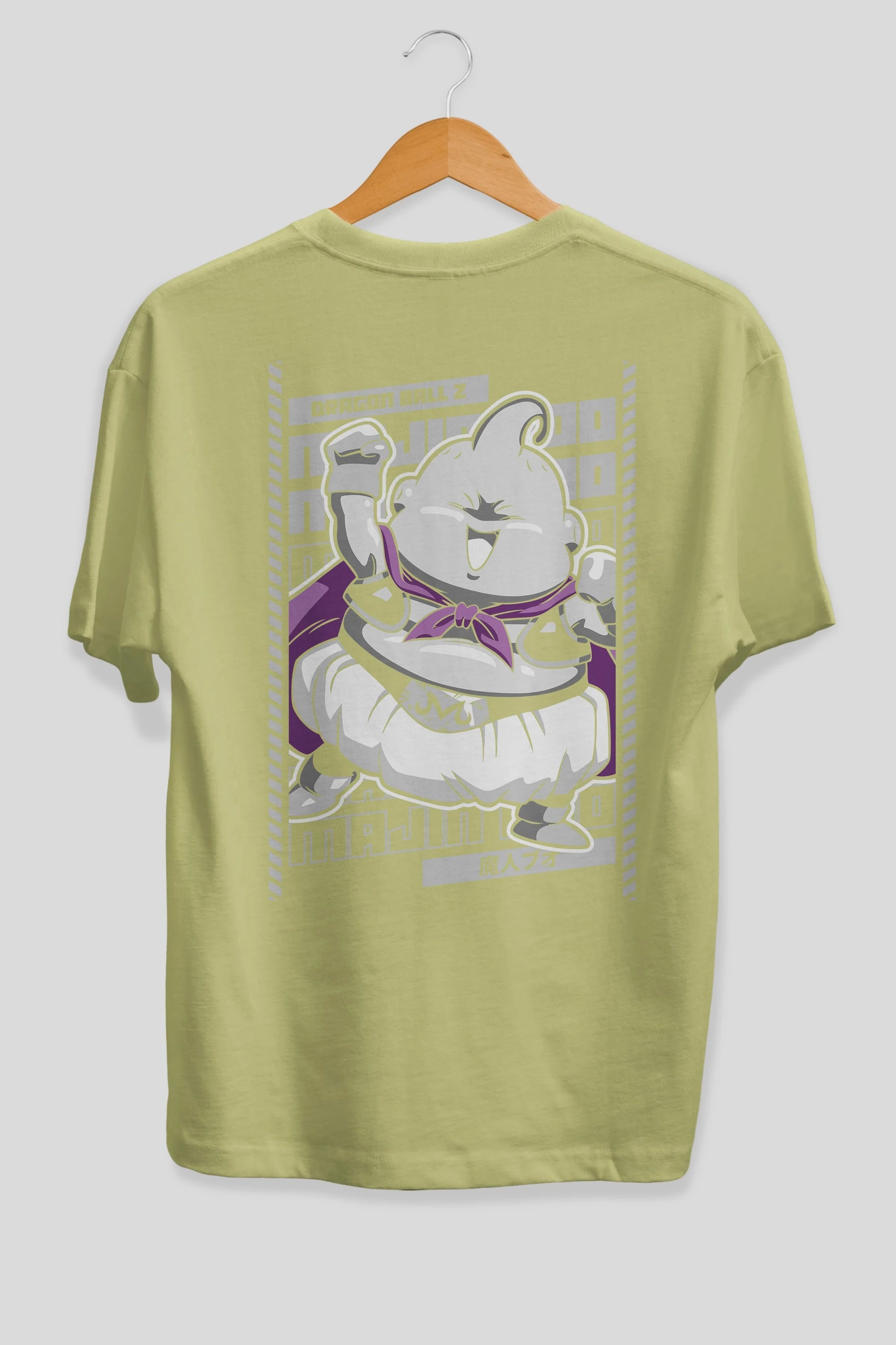 MAJIN BOO2 Anime Arka Baskılı Oversize t-shirt Erkek Kadın Unisex