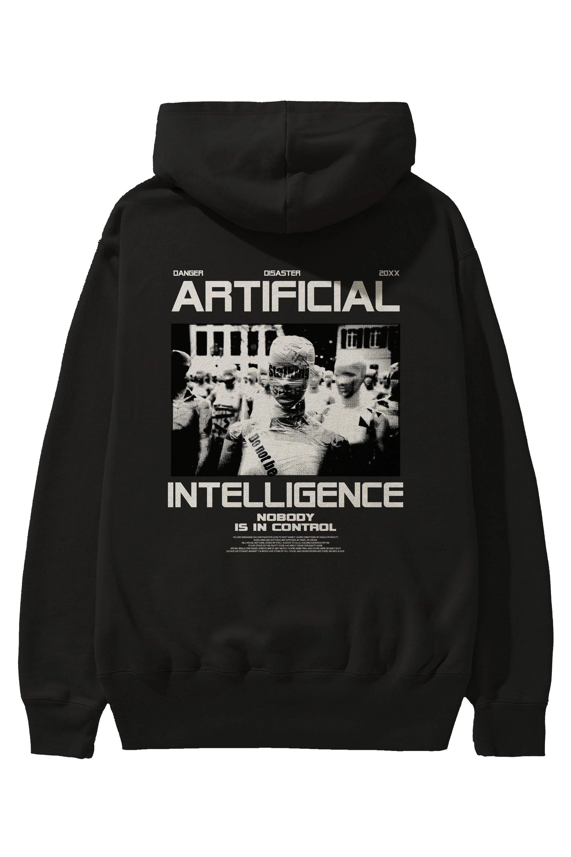 Artificial Intelligence Arka Baskılı Hoodie Oversize Kapüşonlu Sweatshirt Erkek Kadın Unisex