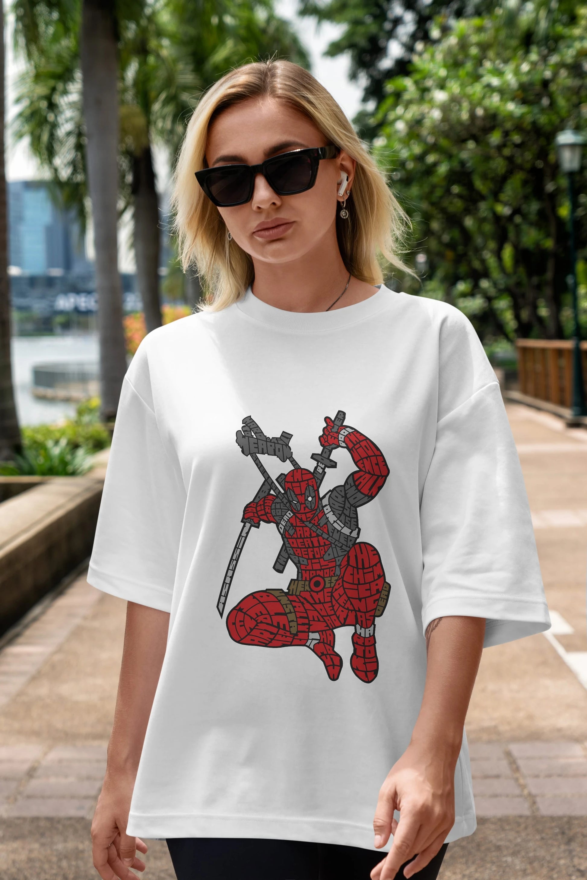 Chimichanga Ön Baskılı Oversize t-shirt %100 pamuk Erkek Kadın Unisex