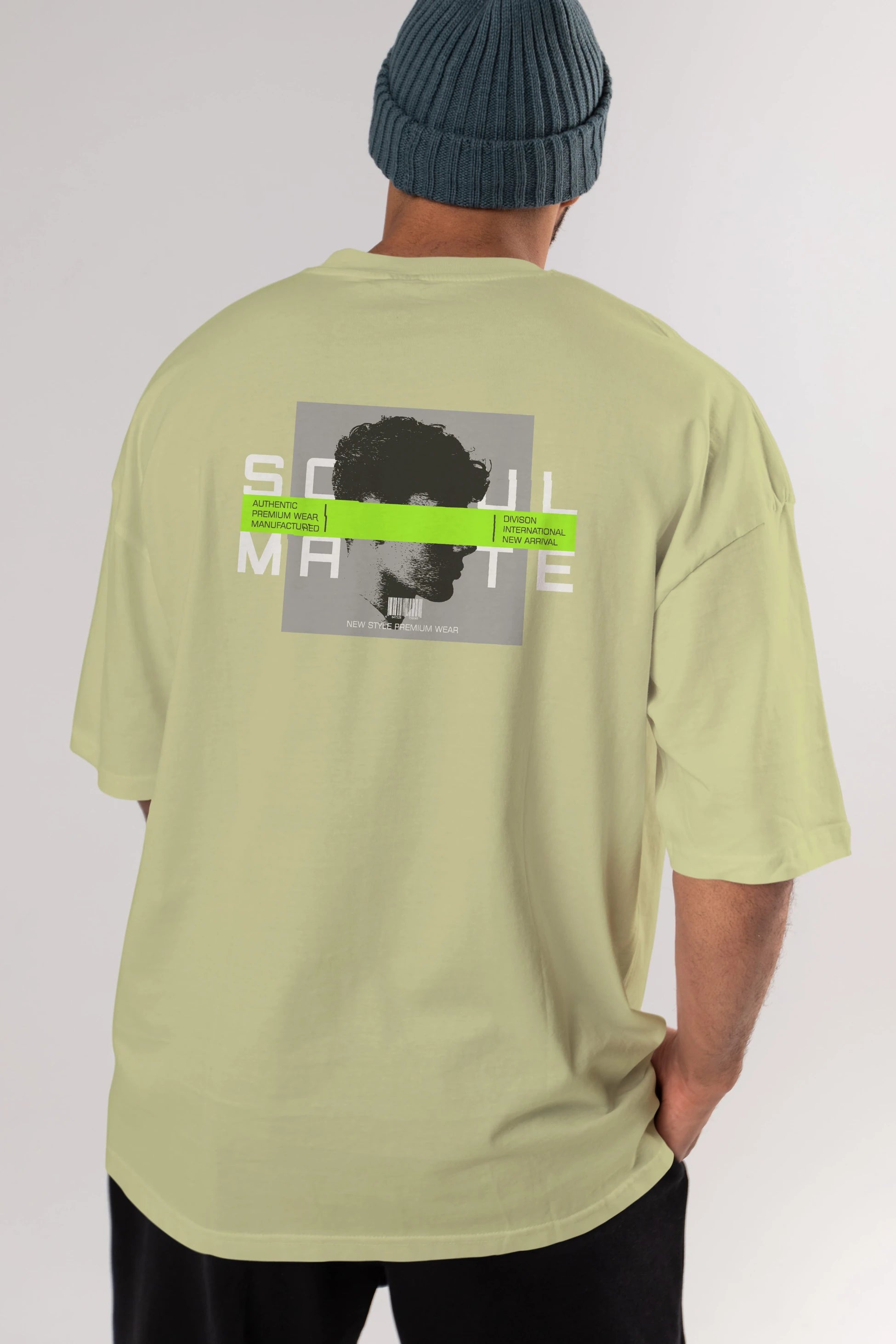 Soul Mate Arka Baskılı Oversize t-shirt Erkek Kadın Unisex
