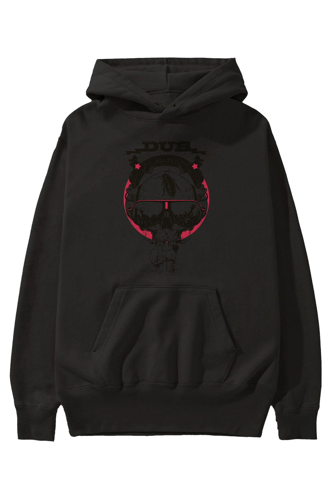 Dub Addict Ön Baskılı Hoodie Oversize Kapüşonlu Sweatshirt Erkek Kadın Unisex