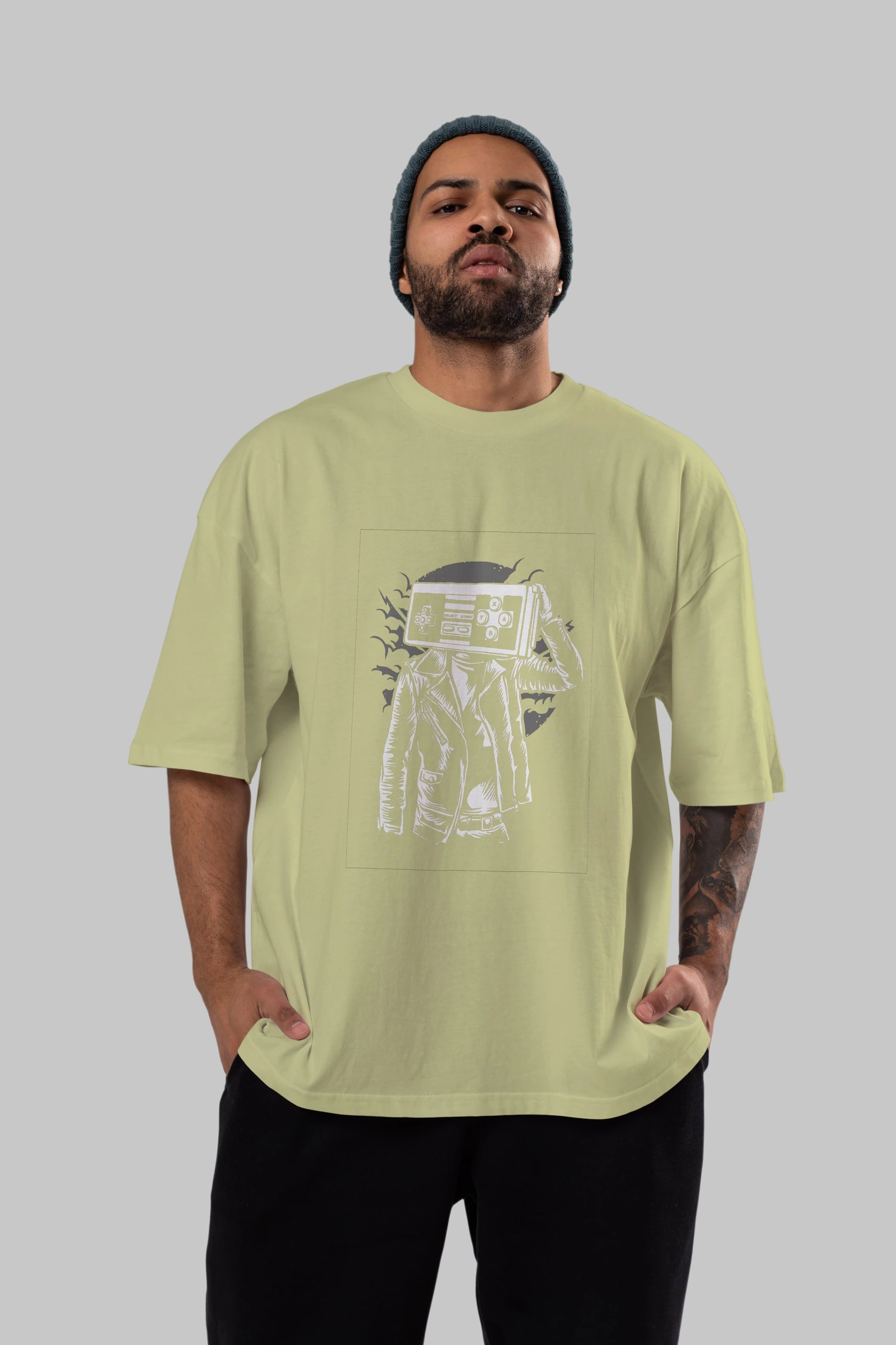 Street Gamers Ön Baskılı Oversize t-shirt Erkek Kadın Unisex %100 Pamuk tişort