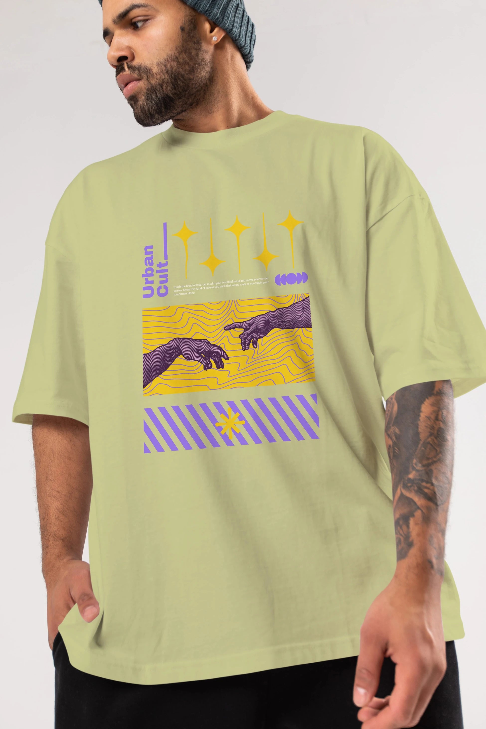 Urban Cult Ön Baskılı Oversize t-shirt Erkek Kadın Unisex