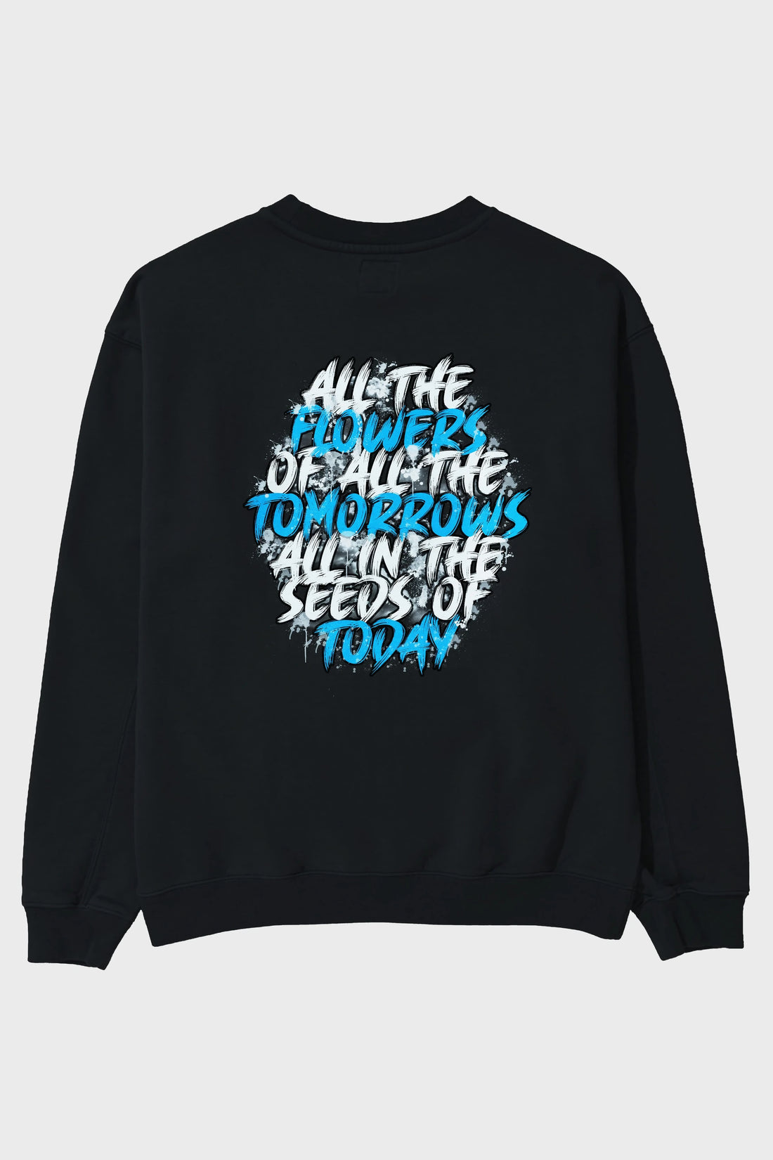 All The Flowers Of All The Tomorrows Arka Baskılı Oversize Sweatshirt Erkek Kadın Unisex